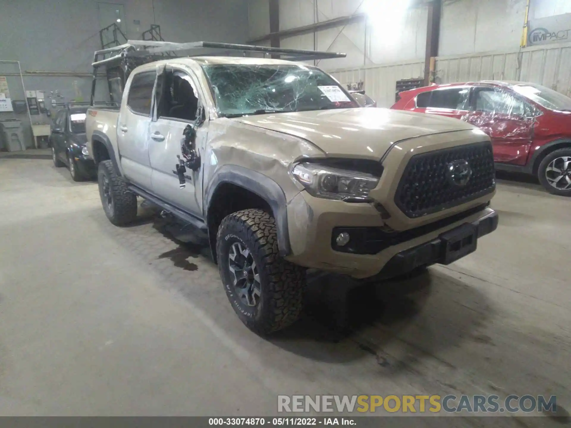 1 Photograph of a damaged car 3TMCZ5AN2KM282264 TOYOTA TACOMA 4WD 2019