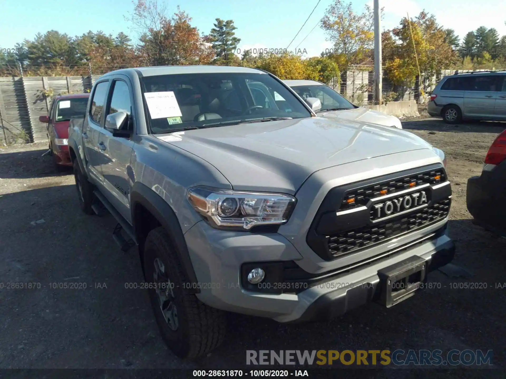 1 Фотография поврежденного автомобиля 3TMCZ5AN2KM284760 TOYOTA TACOMA 4WD 2019