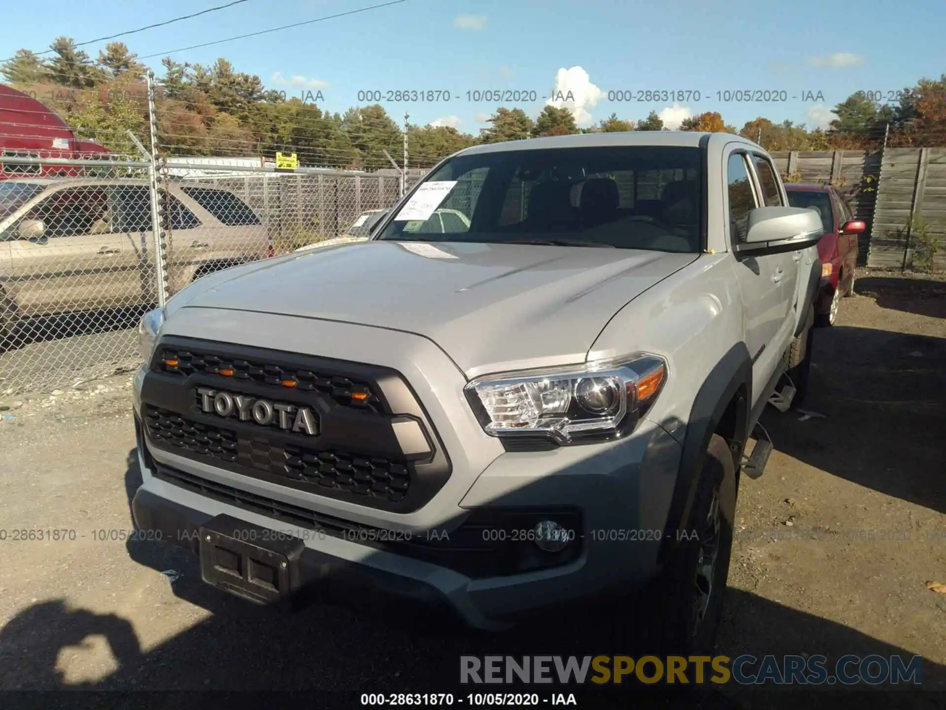 2 Photograph of a damaged car 3TMCZ5AN2KM284760 TOYOTA TACOMA 4WD 2019