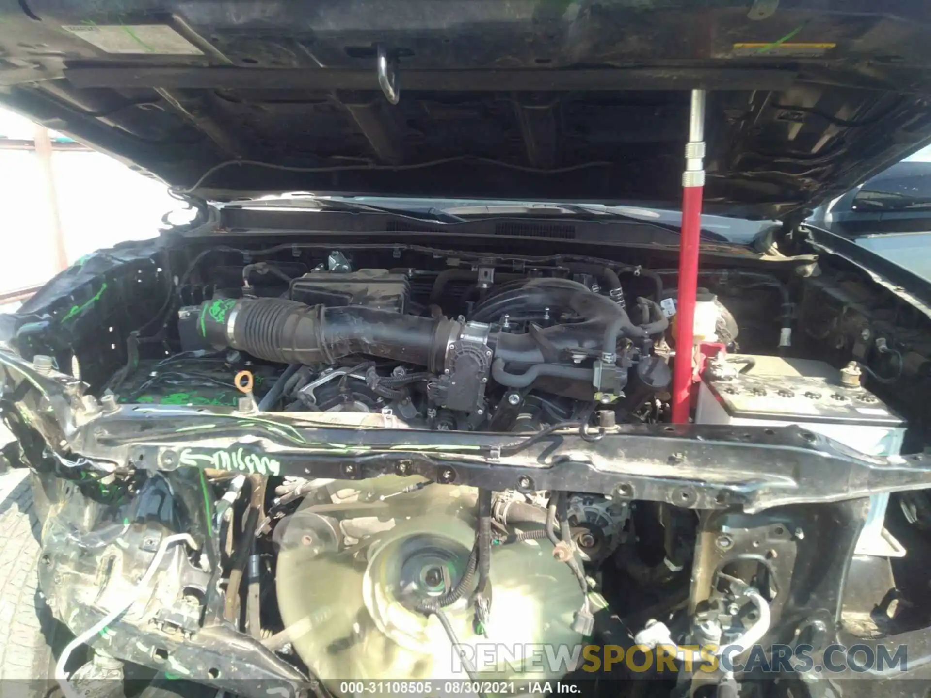 10 Photograph of a damaged car 3TMCZ5AN2KM285200 TOYOTA TACOMA 4WD 2019