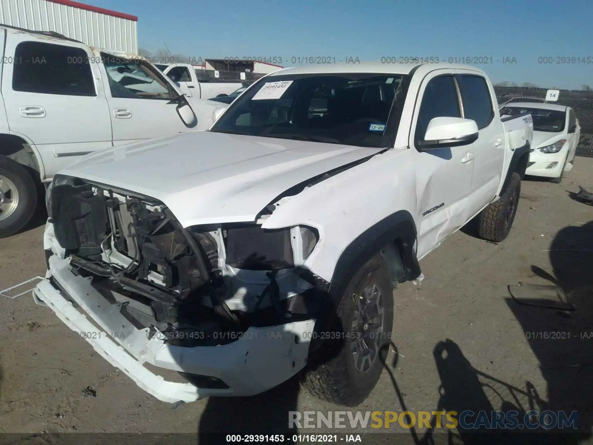 2 Photograph of a damaged car 3TMCZ5AN3KM193576 TOYOTA TACOMA 4WD 2019