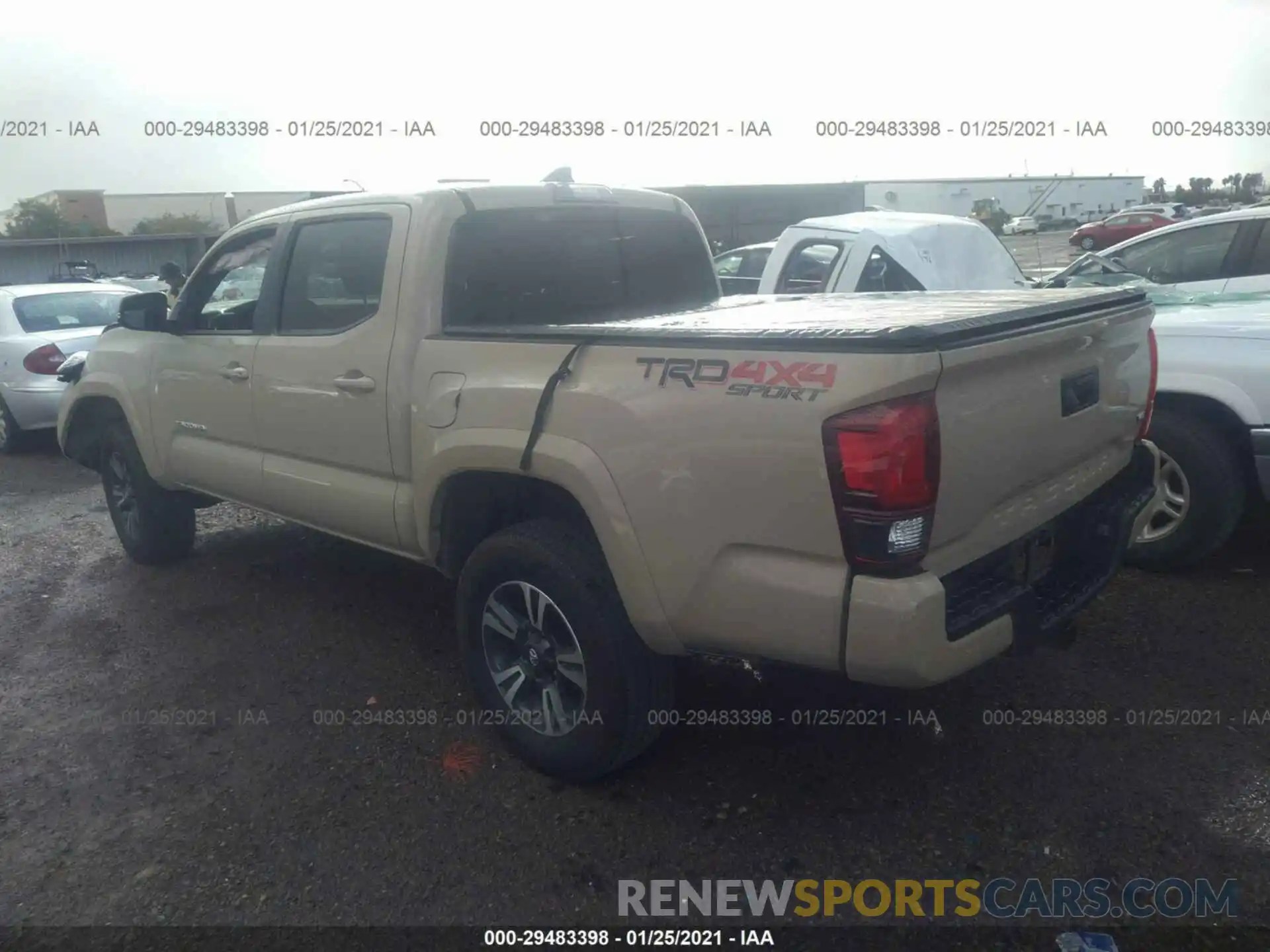 3 Photograph of a damaged car 3TMCZ5AN3KM197532 TOYOTA TACOMA 4WD 2019