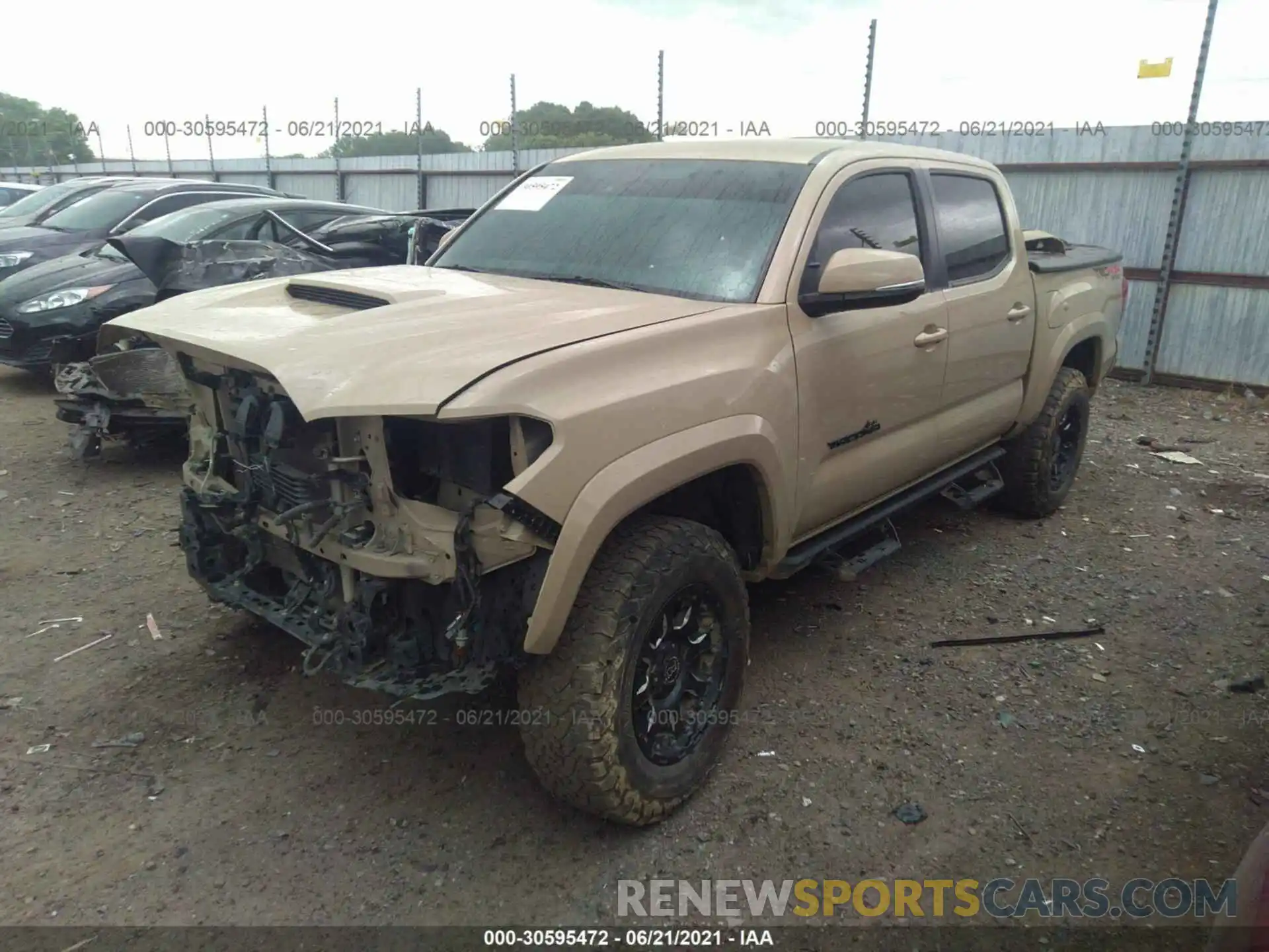 2 Photograph of a damaged car 3TMCZ5AN3KM201532 TOYOTA TACOMA 4WD 2019