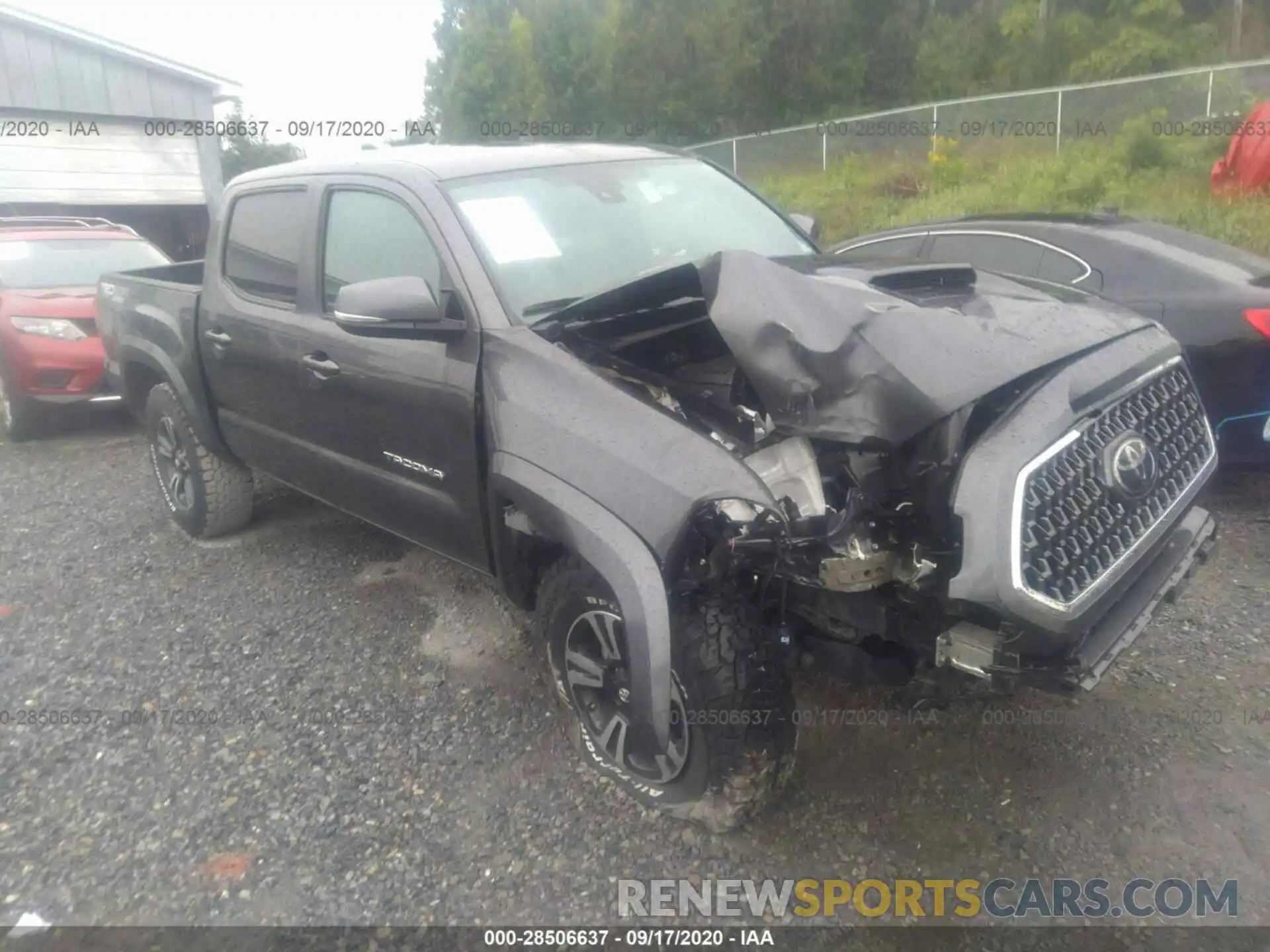 1 Photograph of a damaged car 3TMCZ5AN3KM204348 TOYOTA TACOMA 4WD 2019