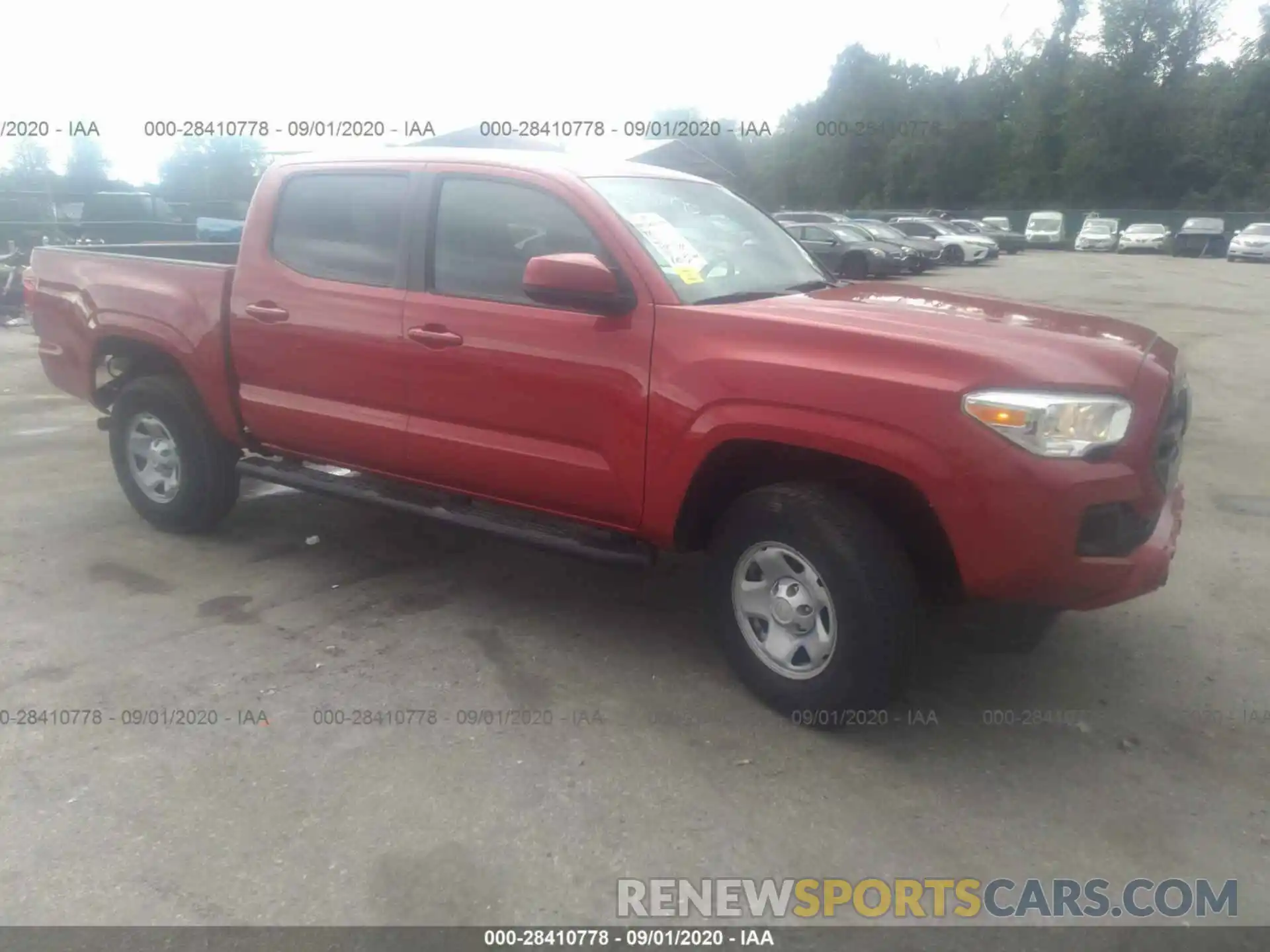 1 Photograph of a damaged car 3TMCZ5AN3KM211476 TOYOTA TACOMA 4WD 2019