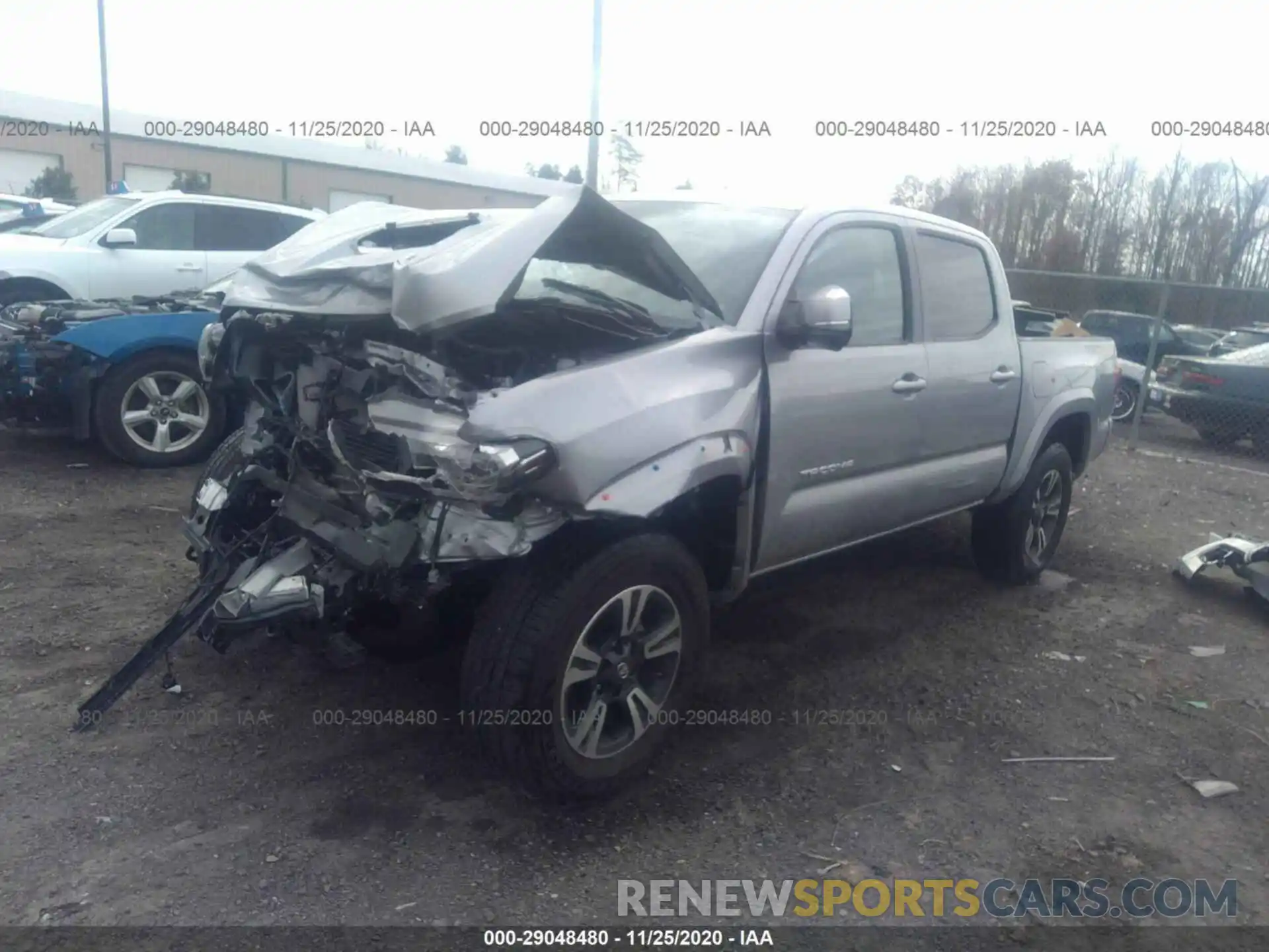 2 Photograph of a damaged car 3TMCZ5AN3KM214393 TOYOTA TACOMA 4WD 2019