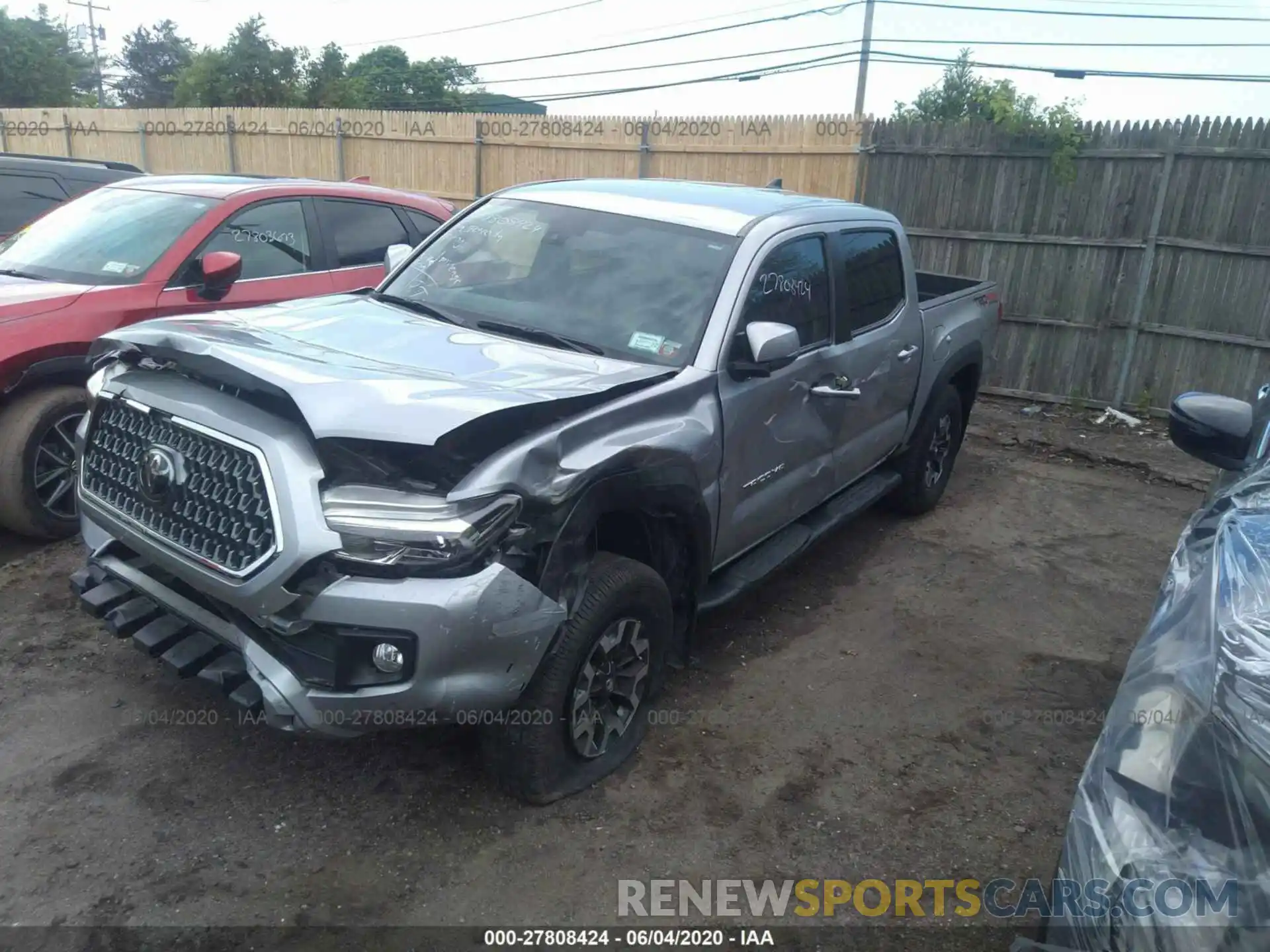 2 Photograph of a damaged car 3TMCZ5AN3KM218234 TOYOTA TACOMA 4WD 2019