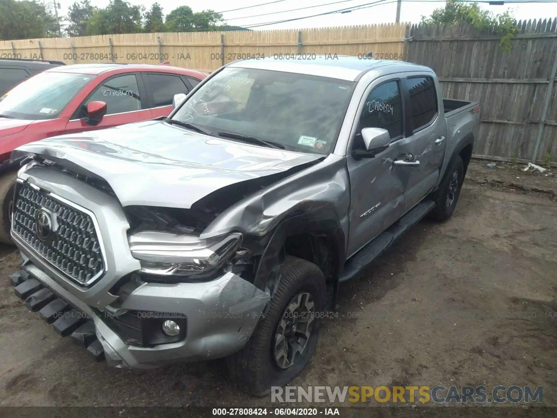 6 Фотография поврежденного автомобиля 3TMCZ5AN3KM218234 TOYOTA TACOMA 4WD 2019