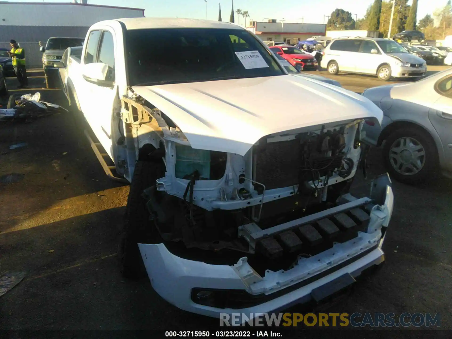 1 Photograph of a damaged car 3TMCZ5AN3KM219920 TOYOTA TACOMA 4WD 2019