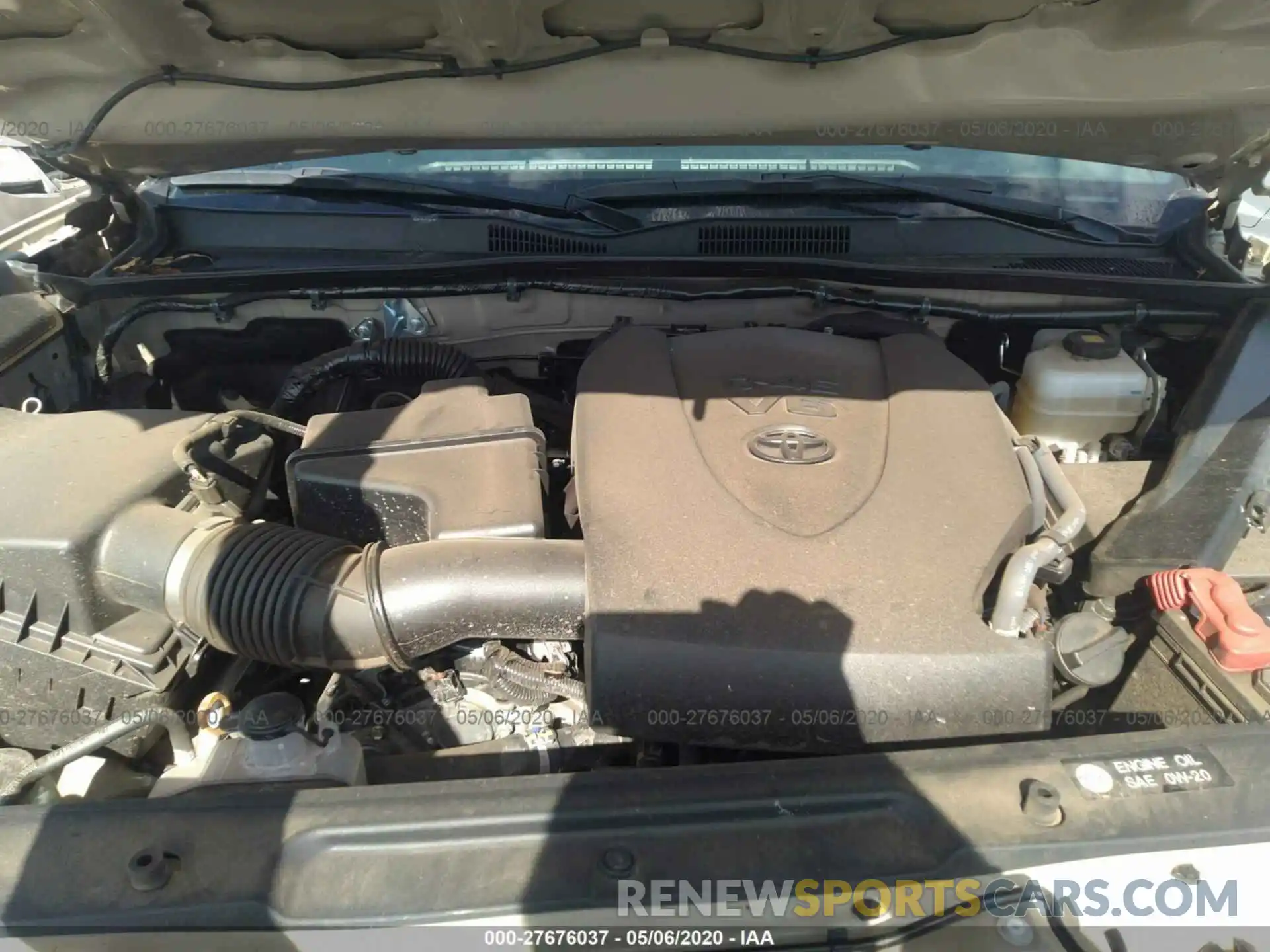 10 Photograph of a damaged car 3TMCZ5AN3KM221828 TOYOTA TACOMA 4WD 2019