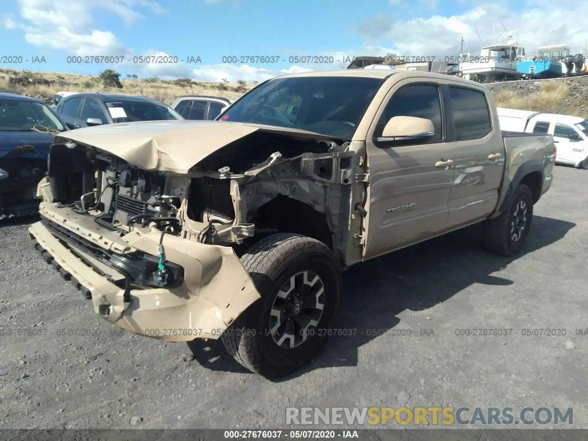 2 Photograph of a damaged car 3TMCZ5AN3KM221828 TOYOTA TACOMA 4WD 2019