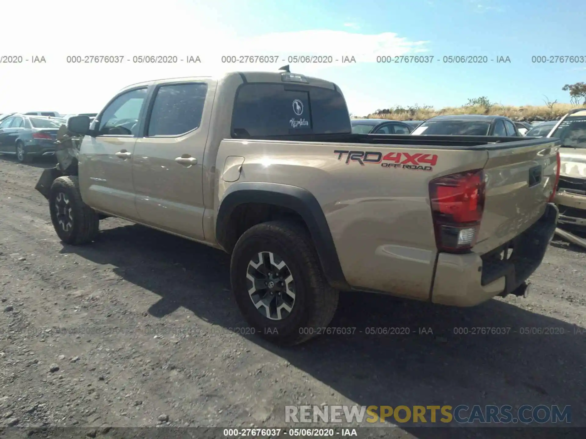 3 Photograph of a damaged car 3TMCZ5AN3KM221828 TOYOTA TACOMA 4WD 2019