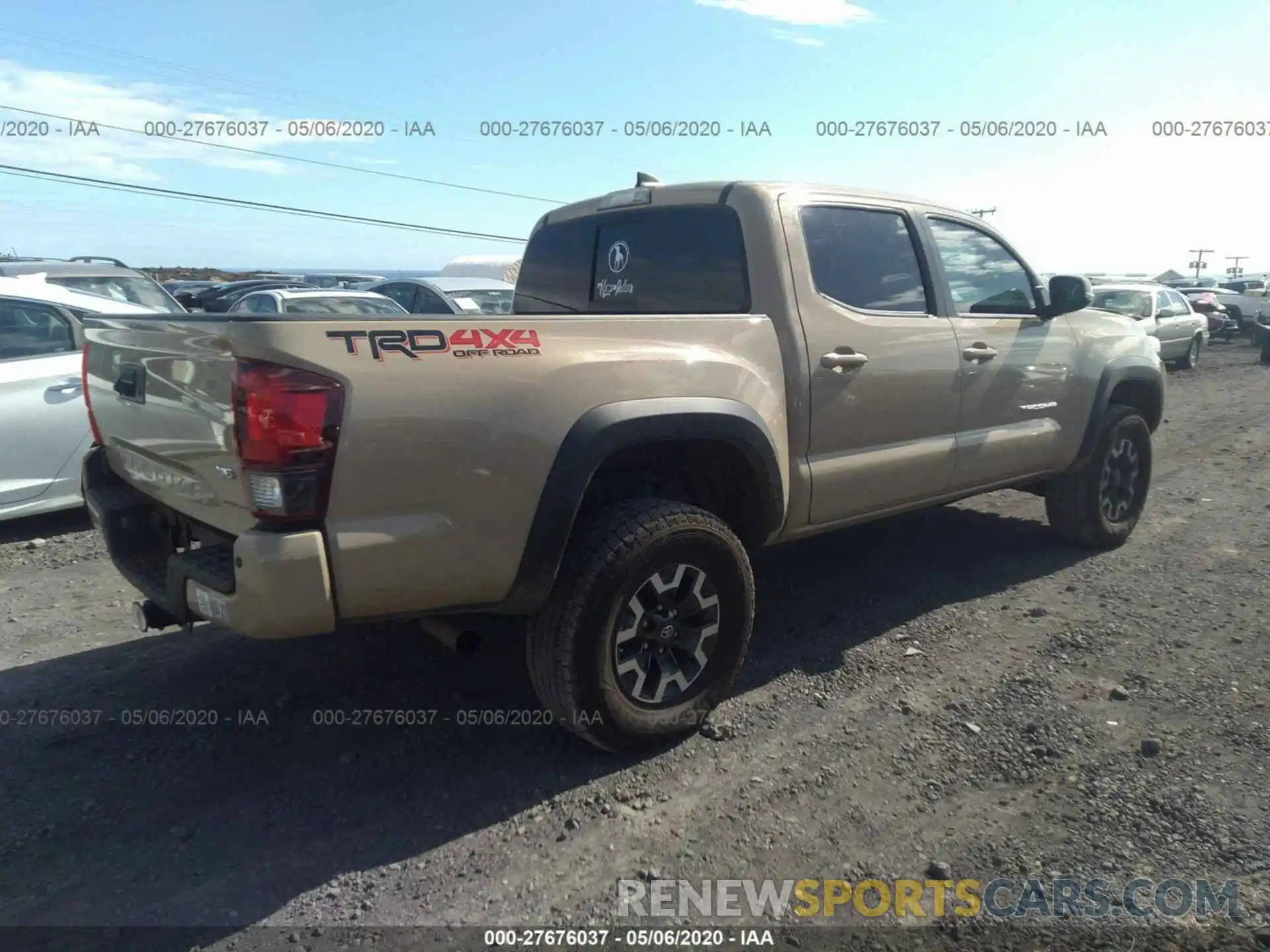 4 Photograph of a damaged car 3TMCZ5AN3KM221828 TOYOTA TACOMA 4WD 2019