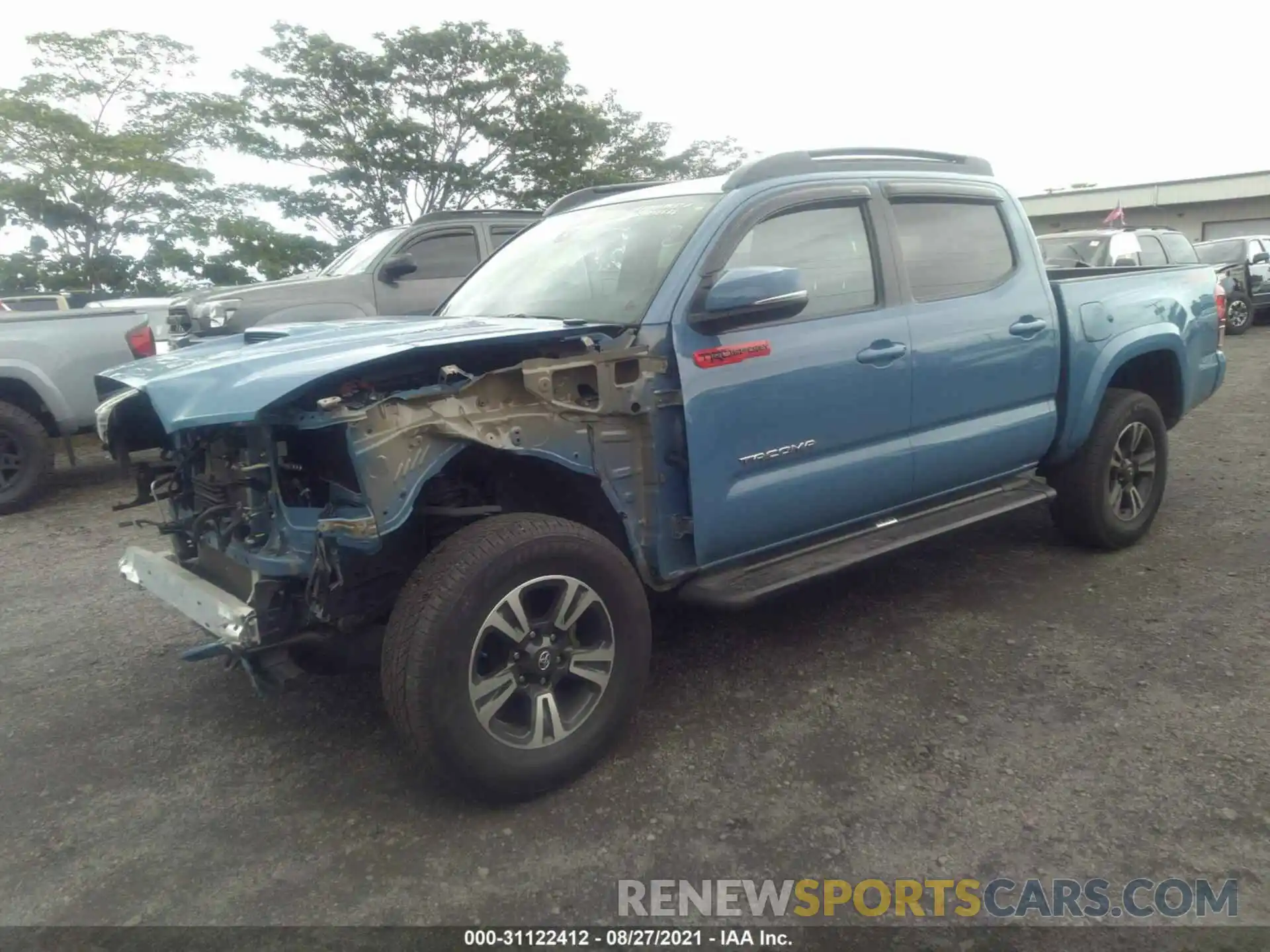 2 Photograph of a damaged car 3TMCZ5AN3KM221988 TOYOTA TACOMA 4WD 2019