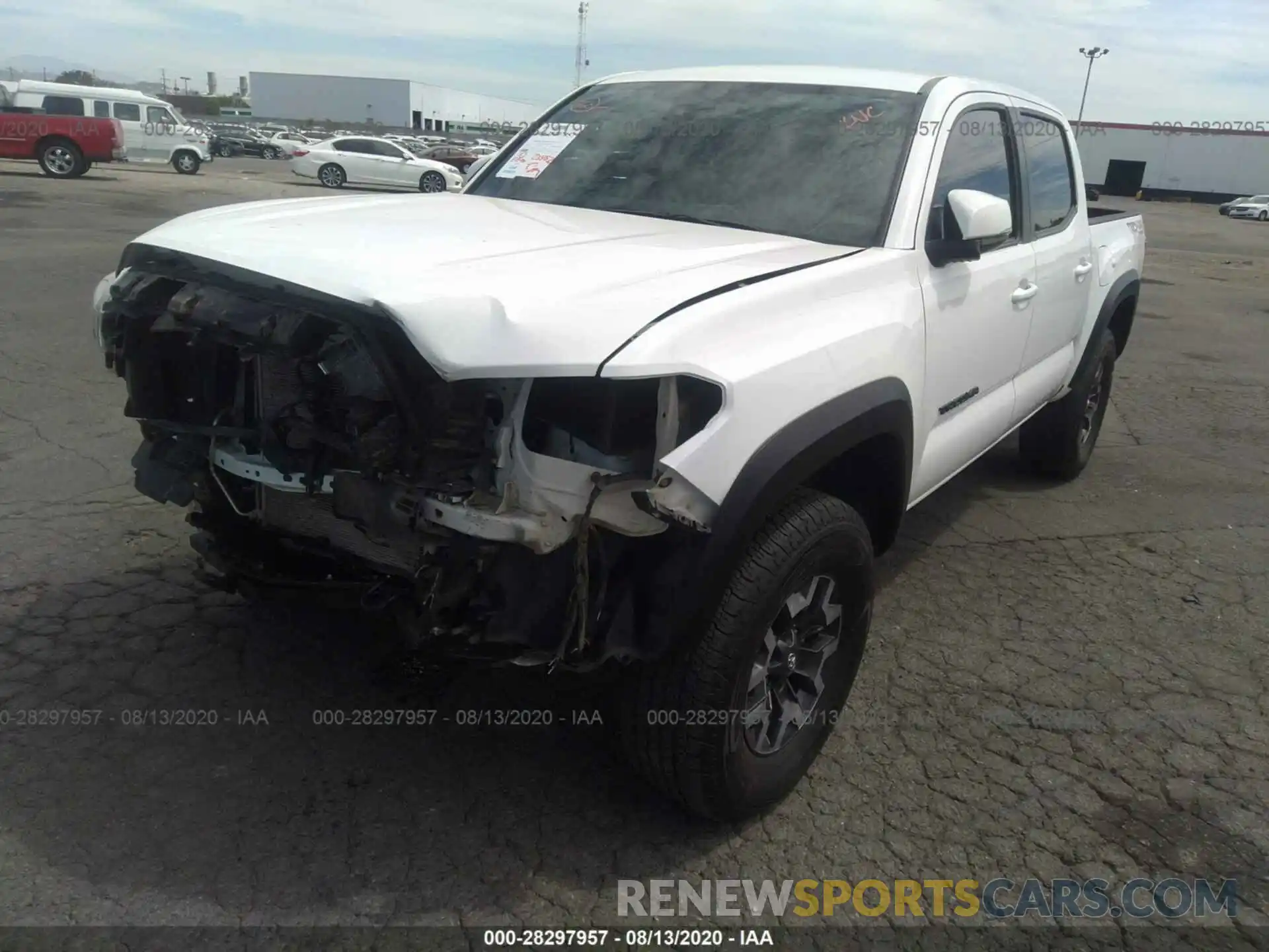 2 Photograph of a damaged car 3TMCZ5AN3KM232327 TOYOTA TACOMA 4WD 2019