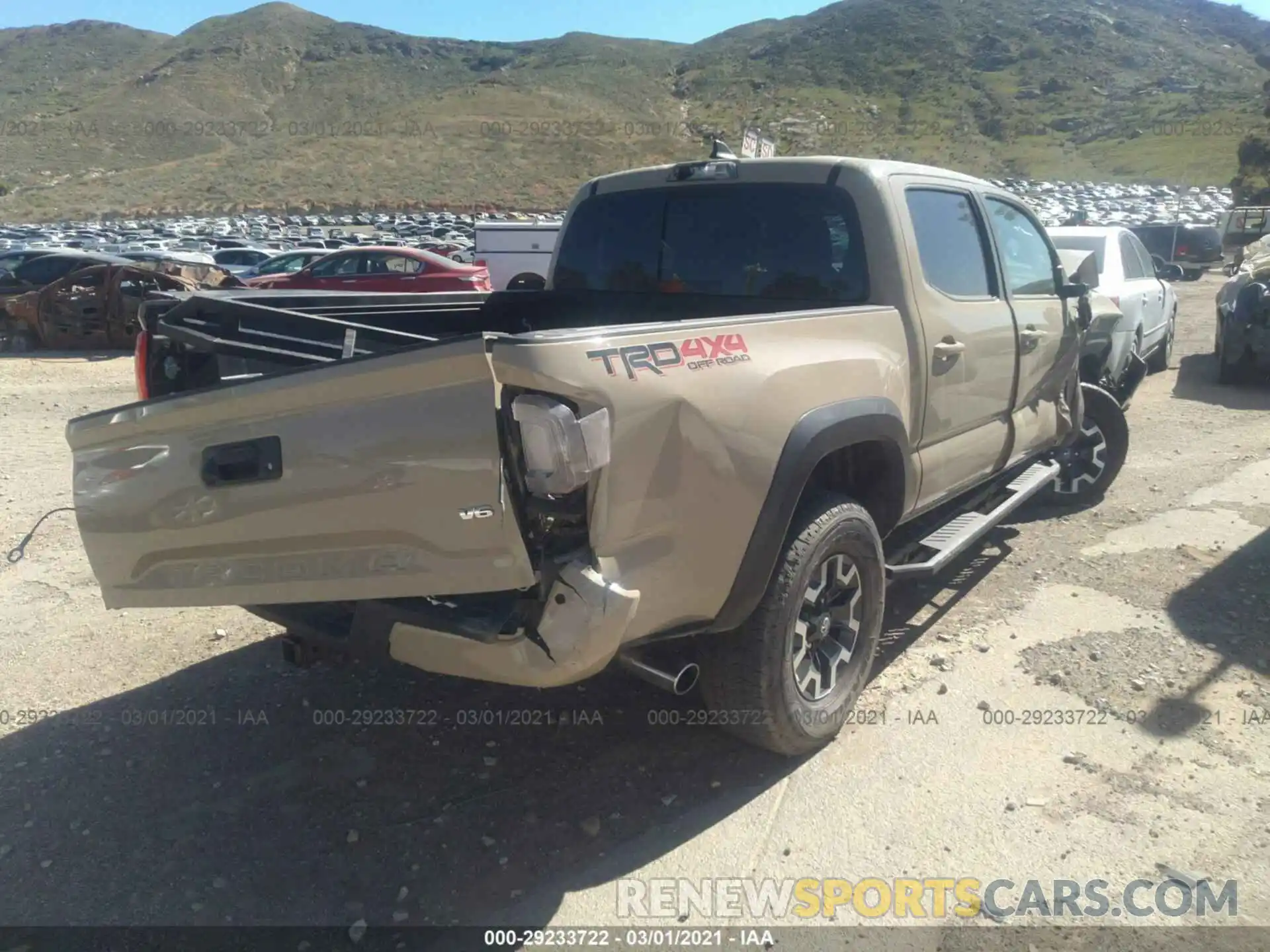 4 Photograph of a damaged car 3TMCZ5AN3KM234093 TOYOTA TACOMA 4WD 2019