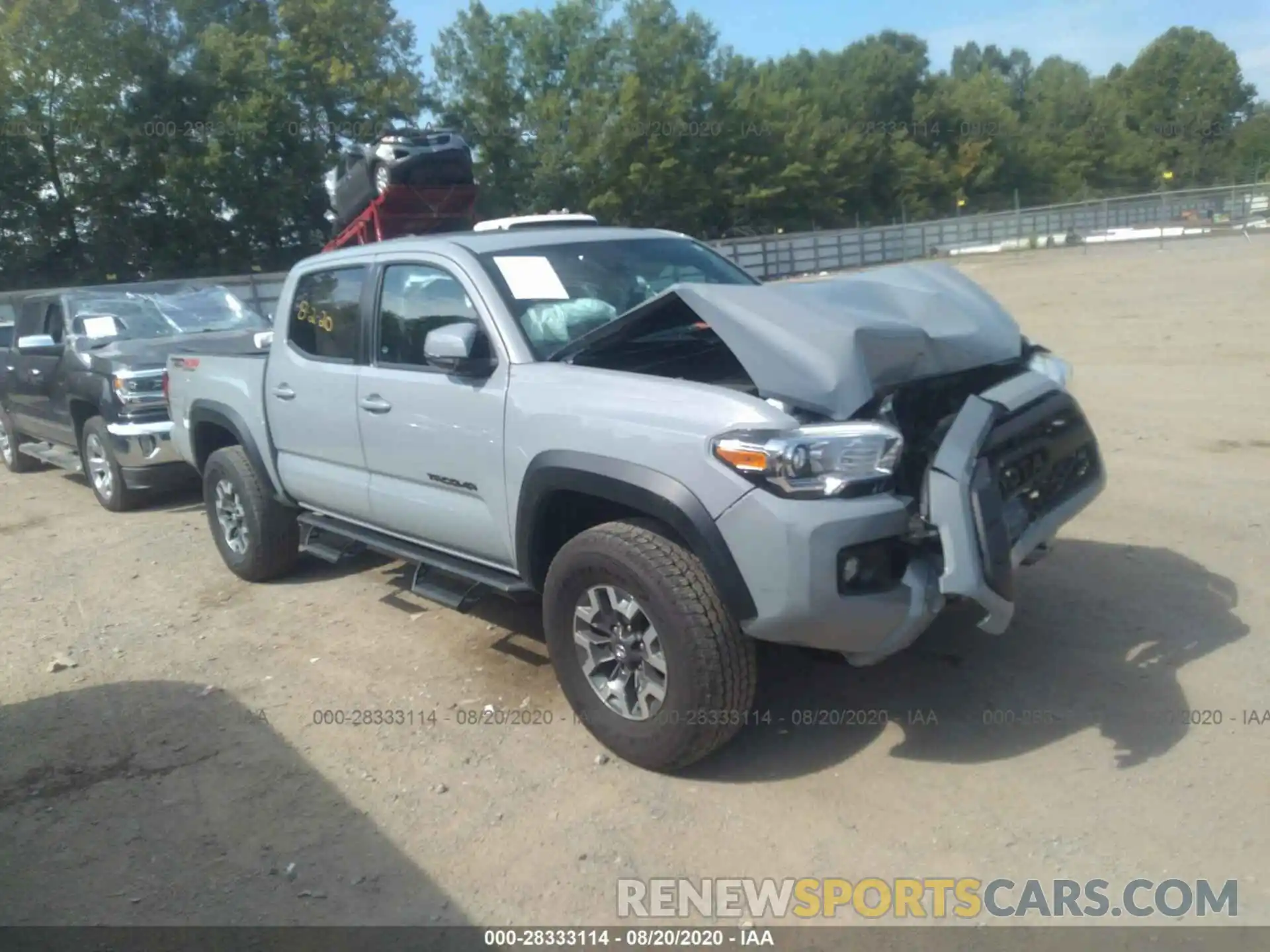 1 Photograph of a damaged car 3TMCZ5AN3KM236104 TOYOTA TACOMA 4WD 2019