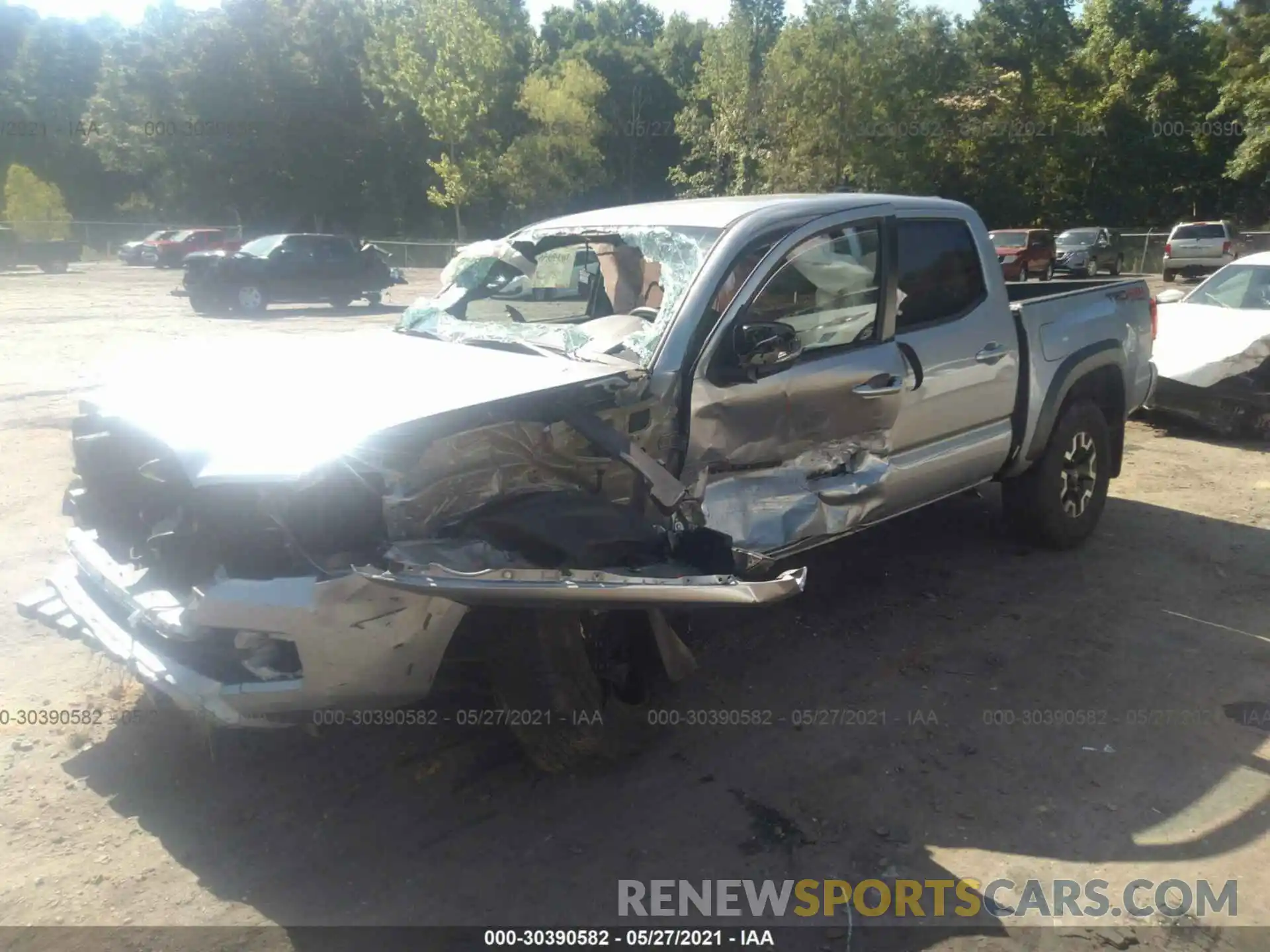 2 Photograph of a damaged car 3TMCZ5AN3KM236765 TOYOTA TACOMA 4WD 2019