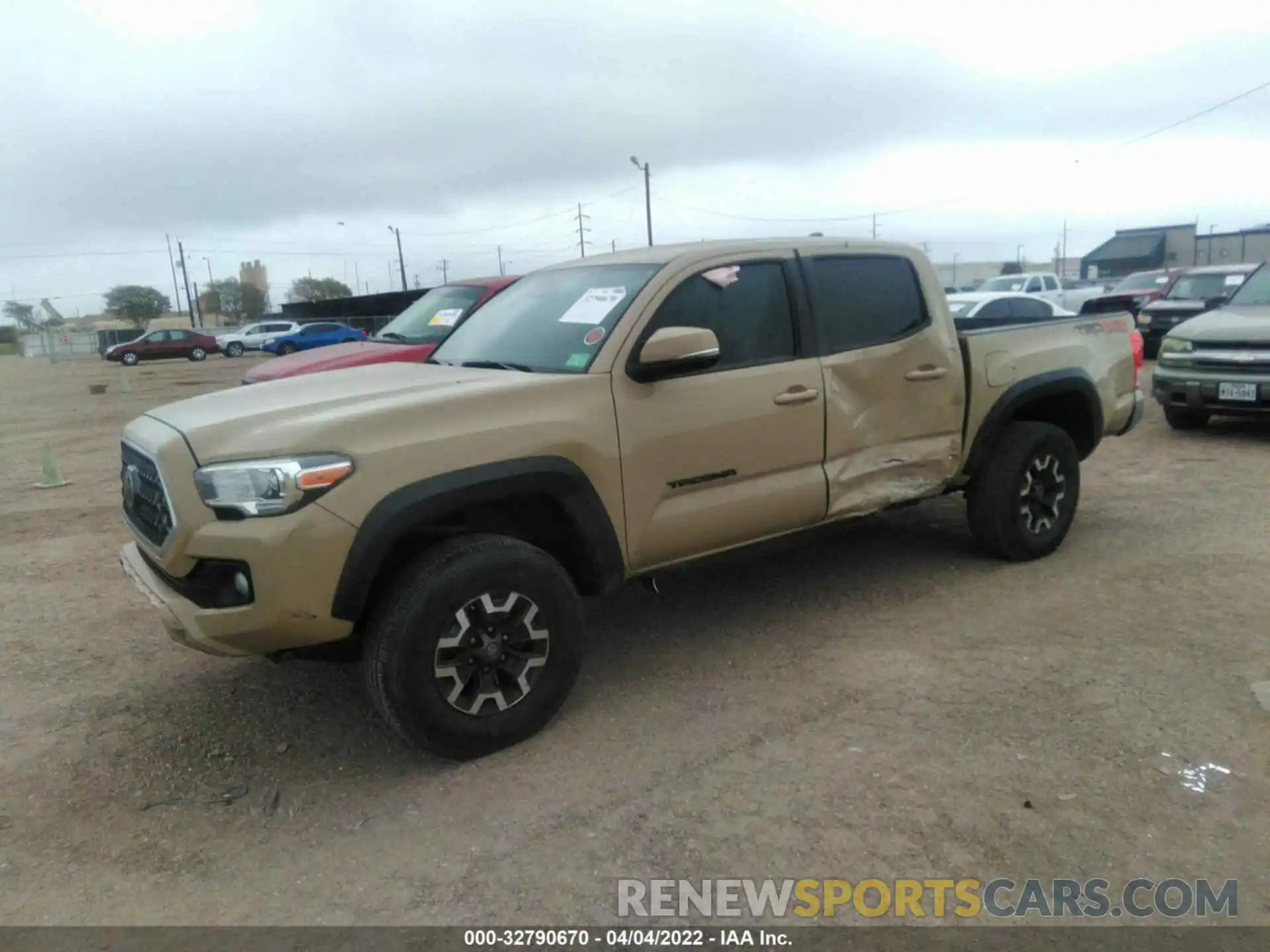 2 Photograph of a damaged car 3TMCZ5AN3KM238905 TOYOTA TACOMA 4WD 2019