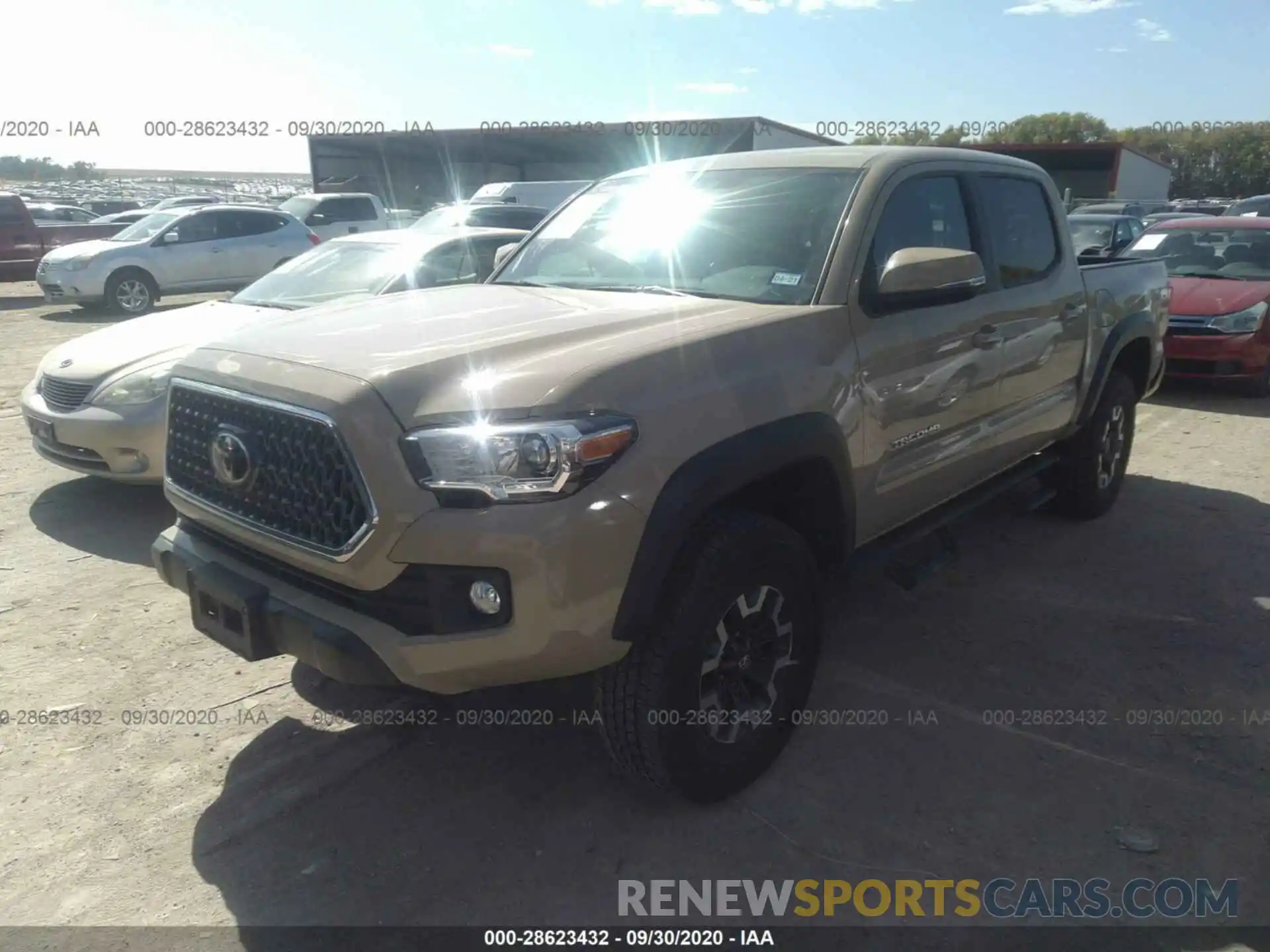 2 Photograph of a damaged car 3TMCZ5AN3KM241027 TOYOTA TACOMA 4WD 2019