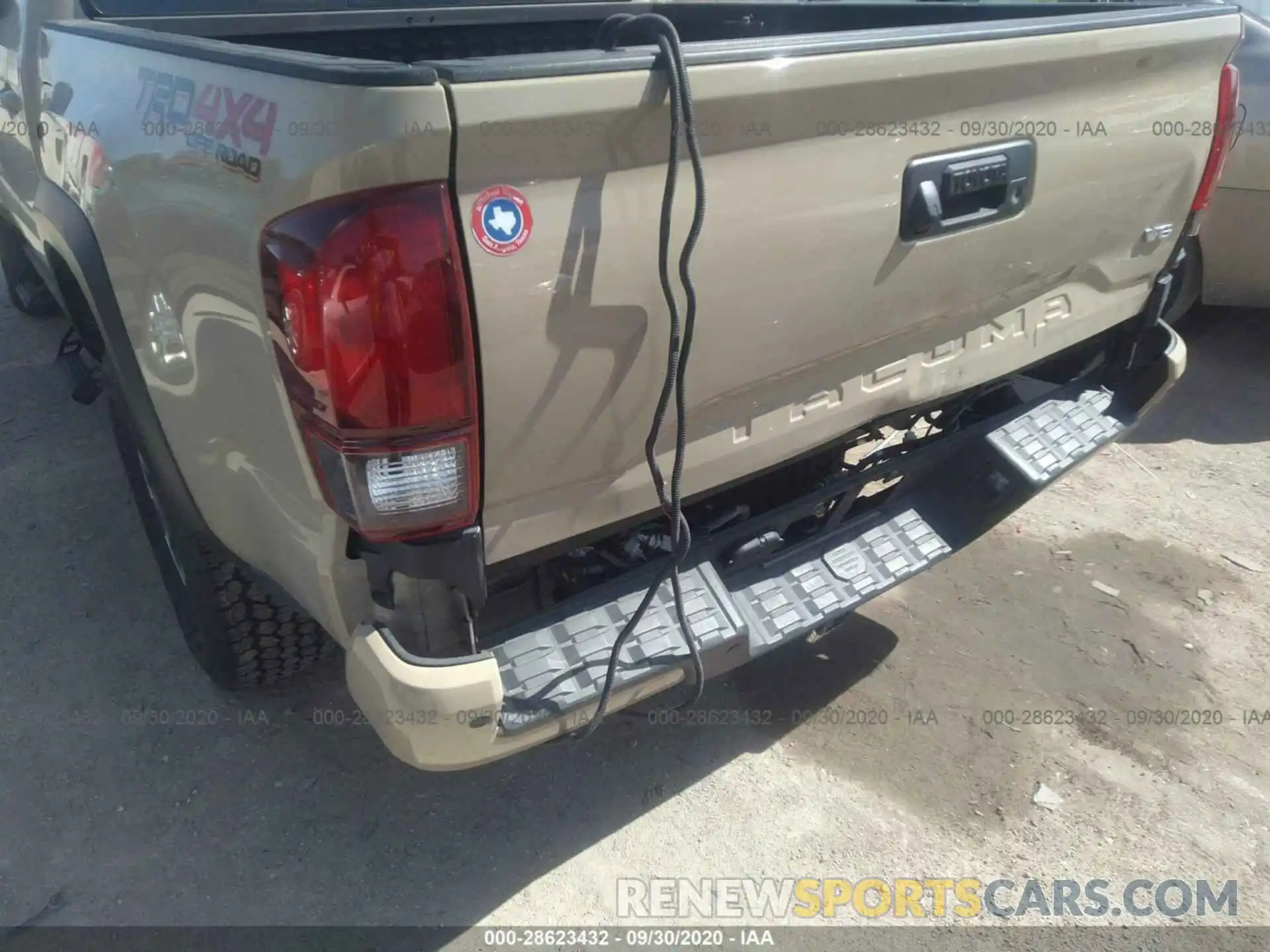 6 Photograph of a damaged car 3TMCZ5AN3KM241027 TOYOTA TACOMA 4WD 2019