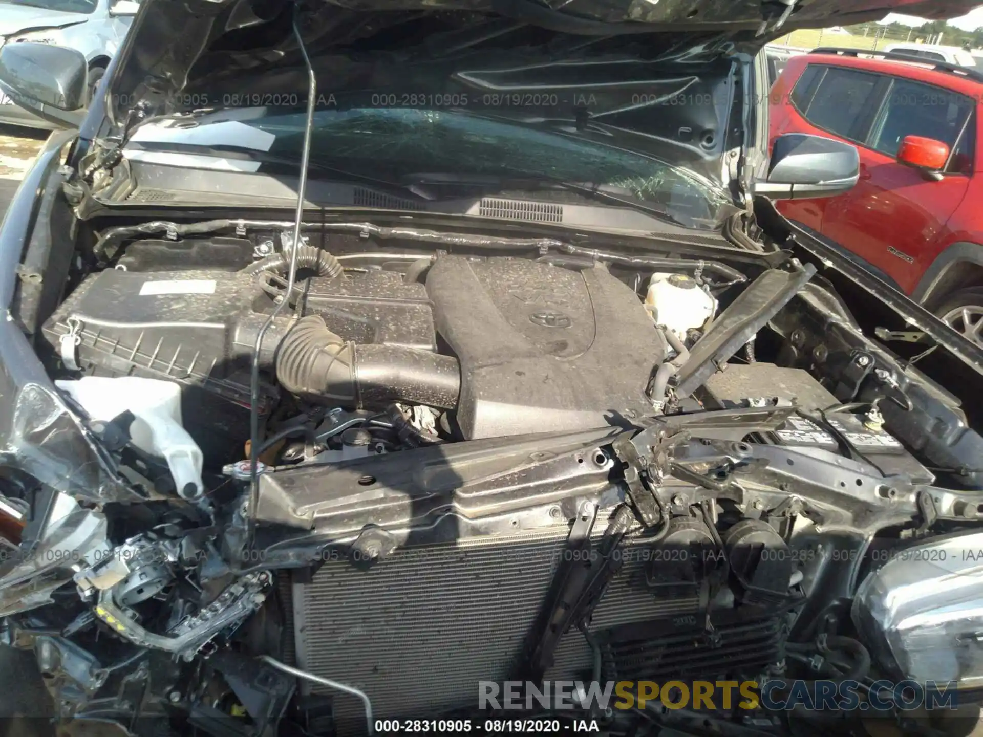 10 Photograph of a damaged car 3TMCZ5AN3KM242713 TOYOTA TACOMA 4WD 2019