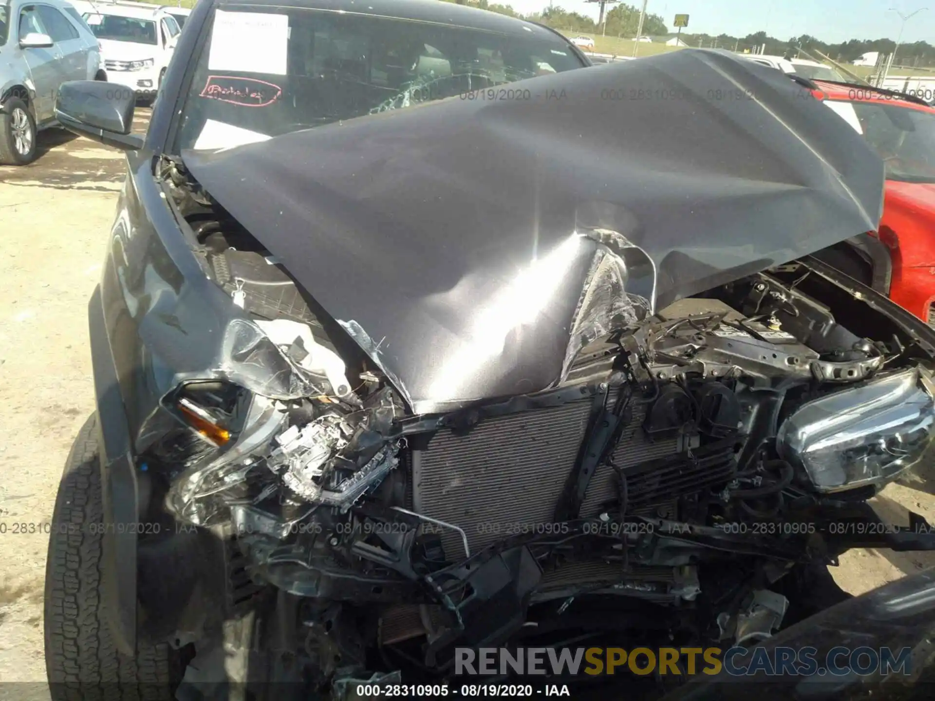 6 Photograph of a damaged car 3TMCZ5AN3KM242713 TOYOTA TACOMA 4WD 2019