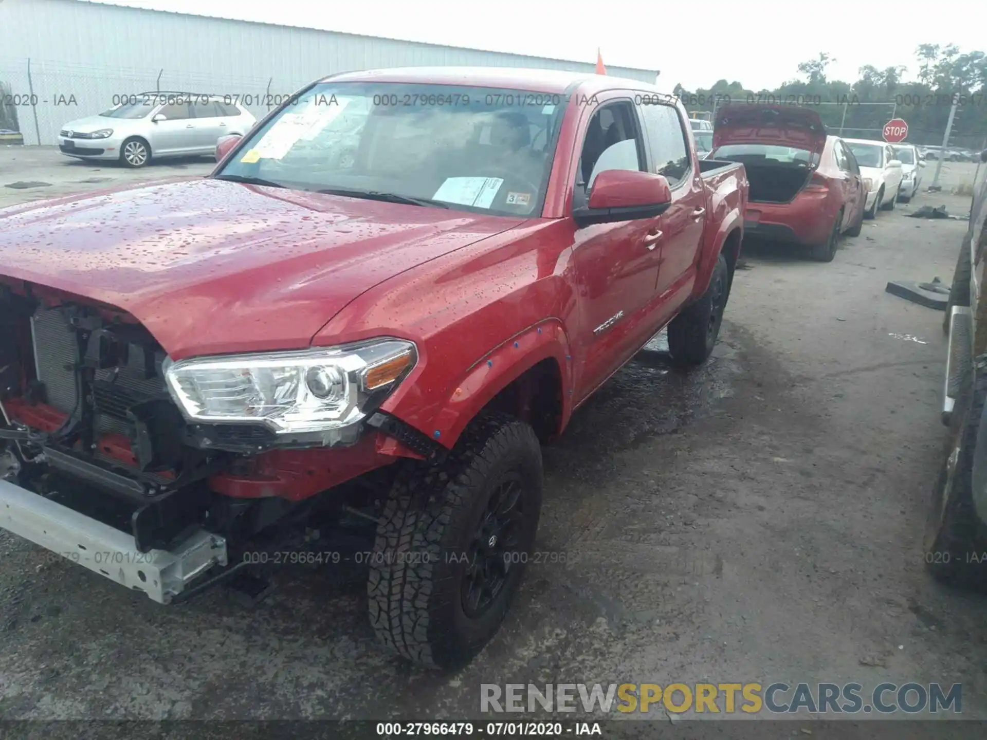 2 Photograph of a damaged car 3TMCZ5AN3KM243053 TOYOTA TACOMA 4WD 2019