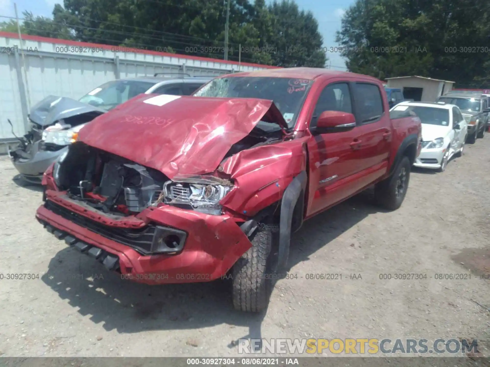 2 Photograph of a damaged car 3TMCZ5AN3KM248429 TOYOTA TACOMA 4WD 2019