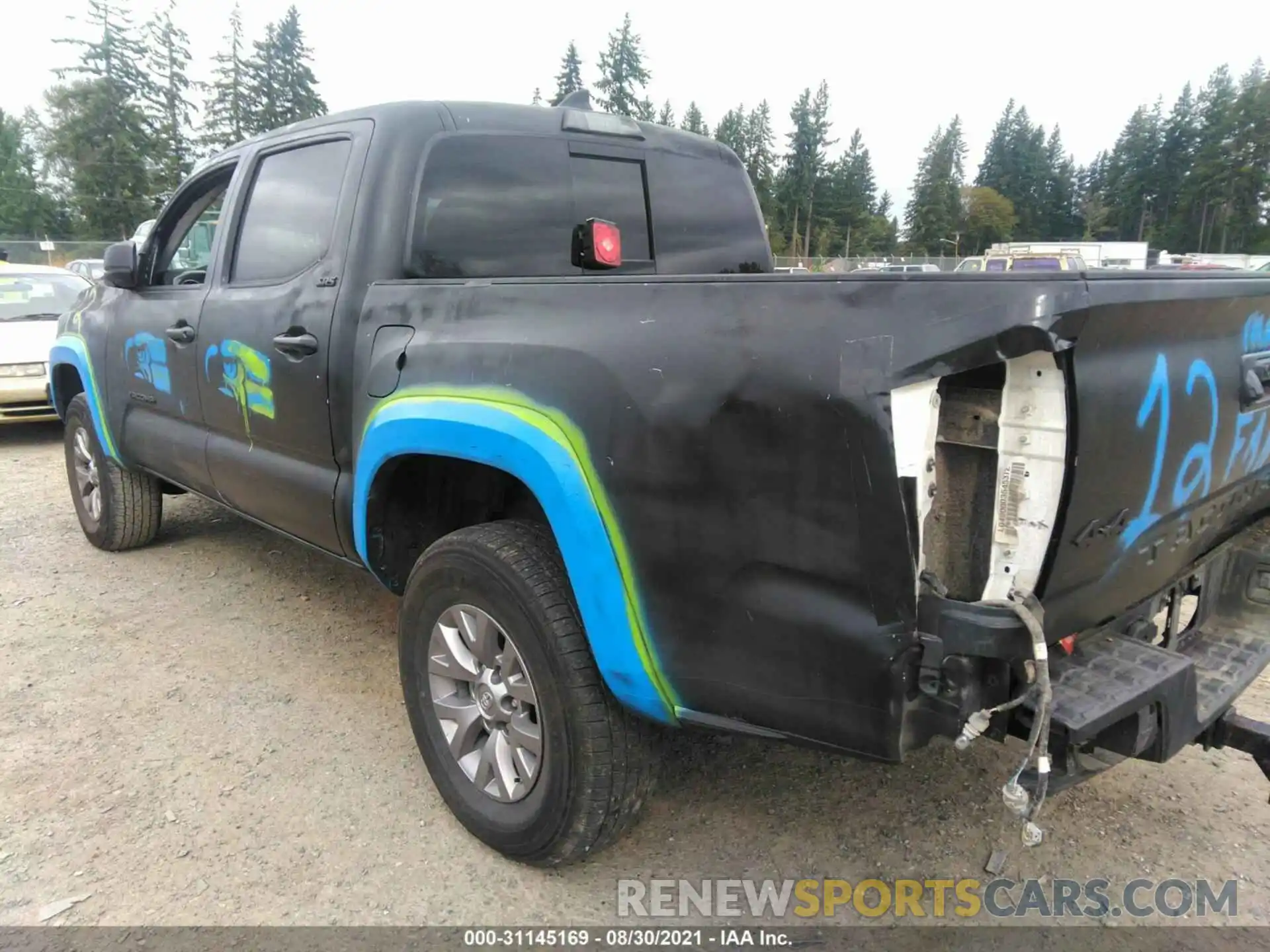 6 Photograph of a damaged car 3TMCZ5AN3KM250262 TOYOTA TACOMA 4WD 2019