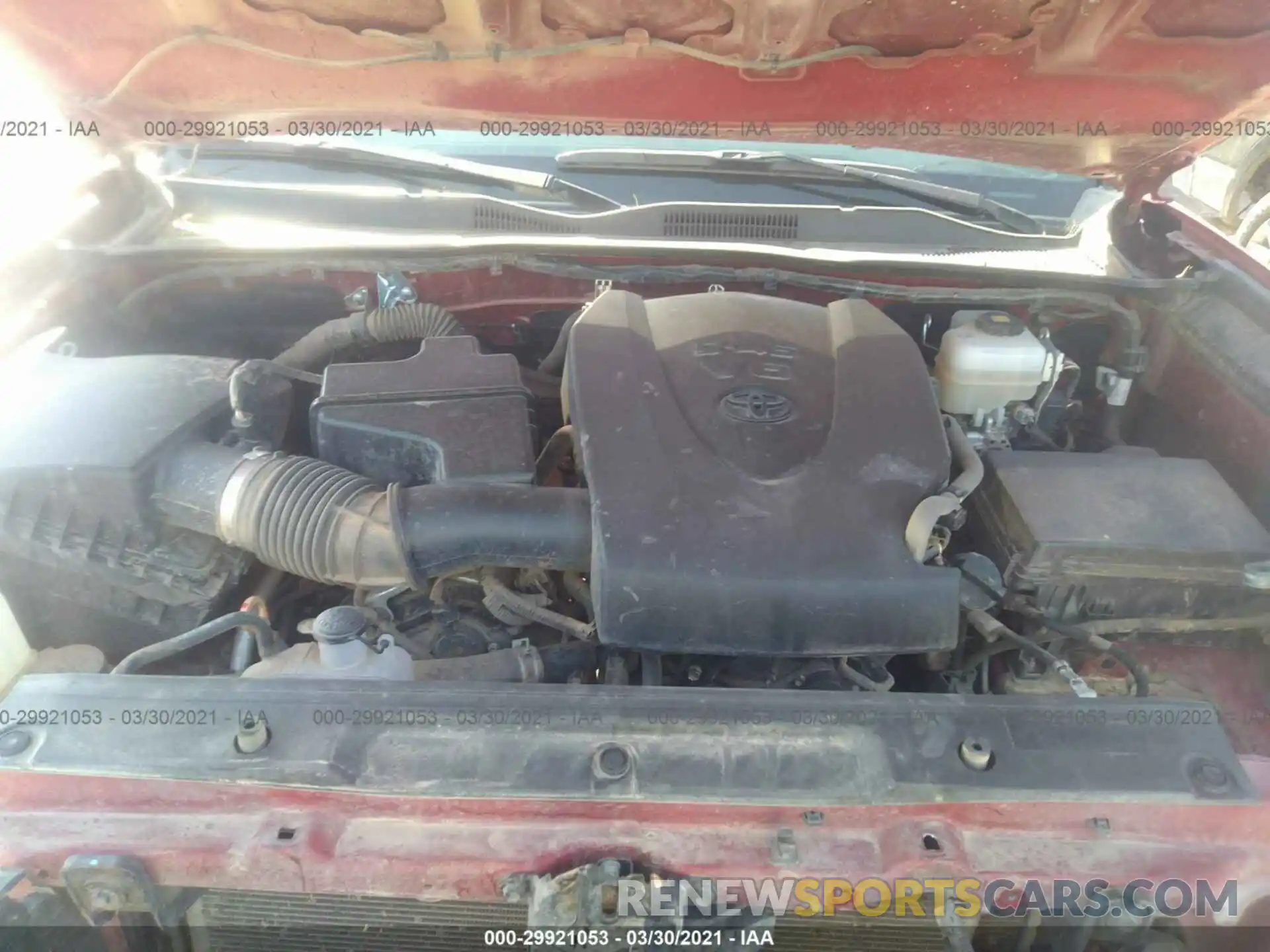 10 Photograph of a damaged car 3TMCZ5AN3KM252092 TOYOTA TACOMA 4WD 2019