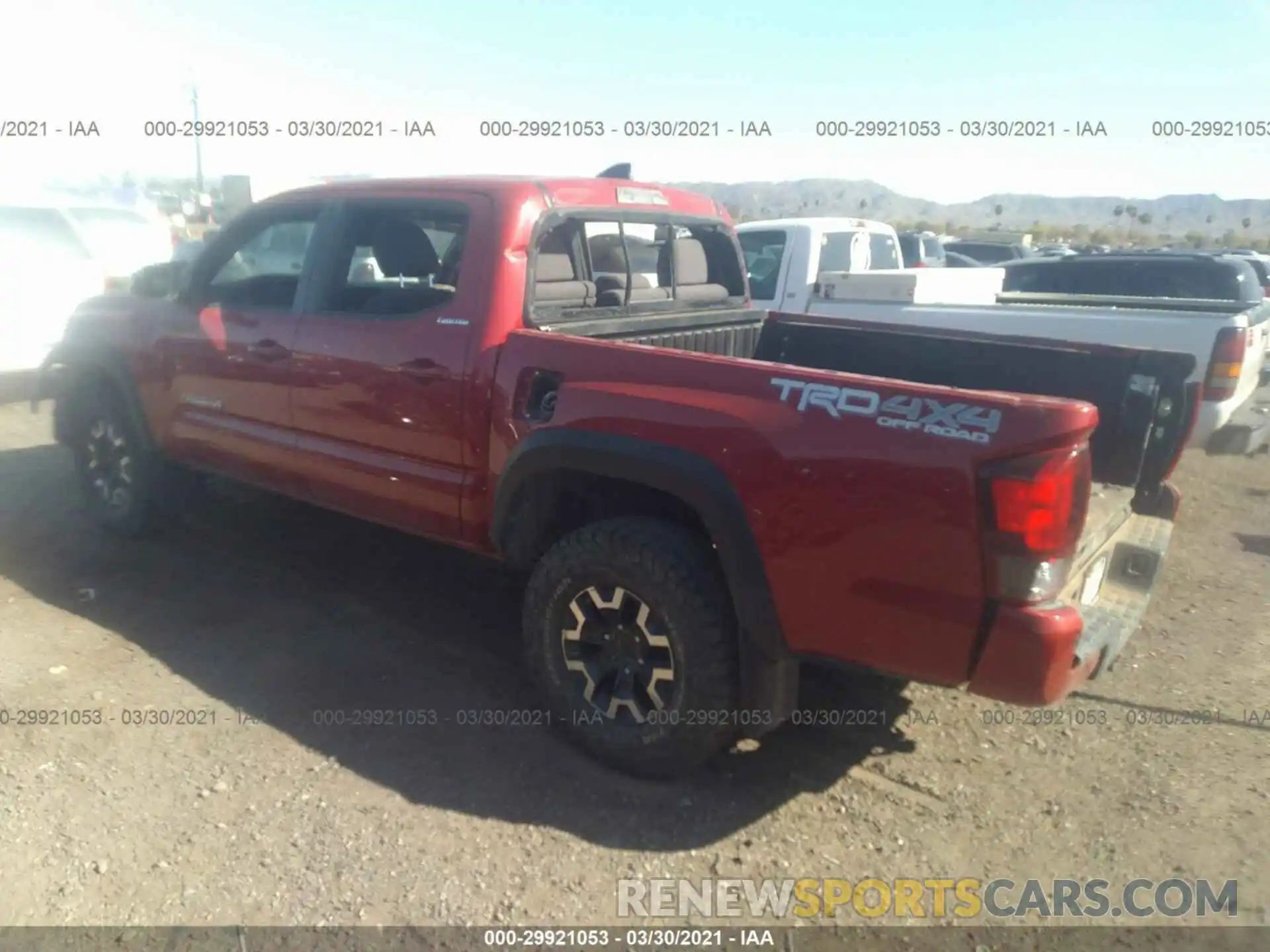 3 Photograph of a damaged car 3TMCZ5AN3KM252092 TOYOTA TACOMA 4WD 2019