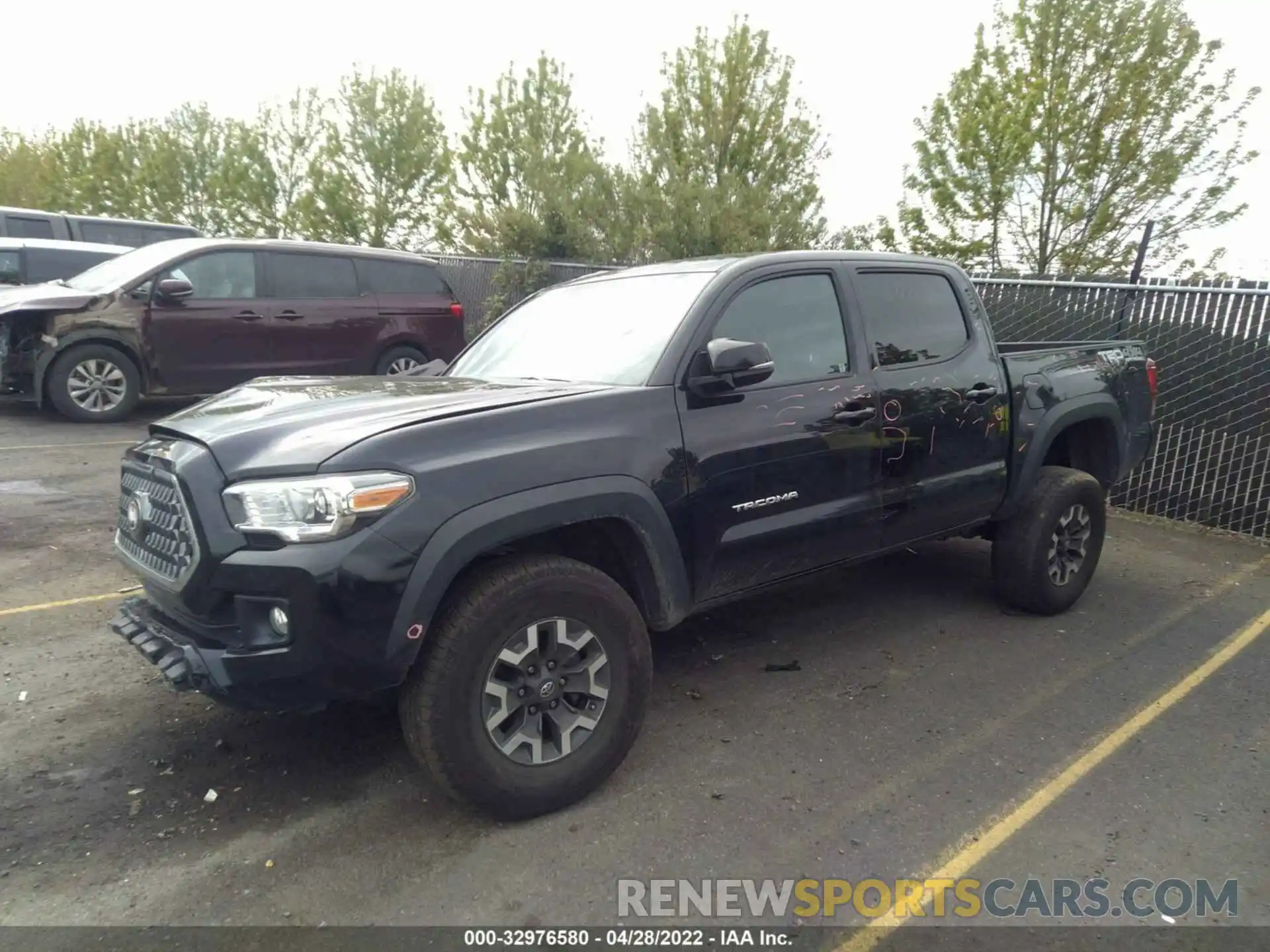 2 Photograph of a damaged car 3TMCZ5AN3KM252769 TOYOTA TACOMA 4WD 2019