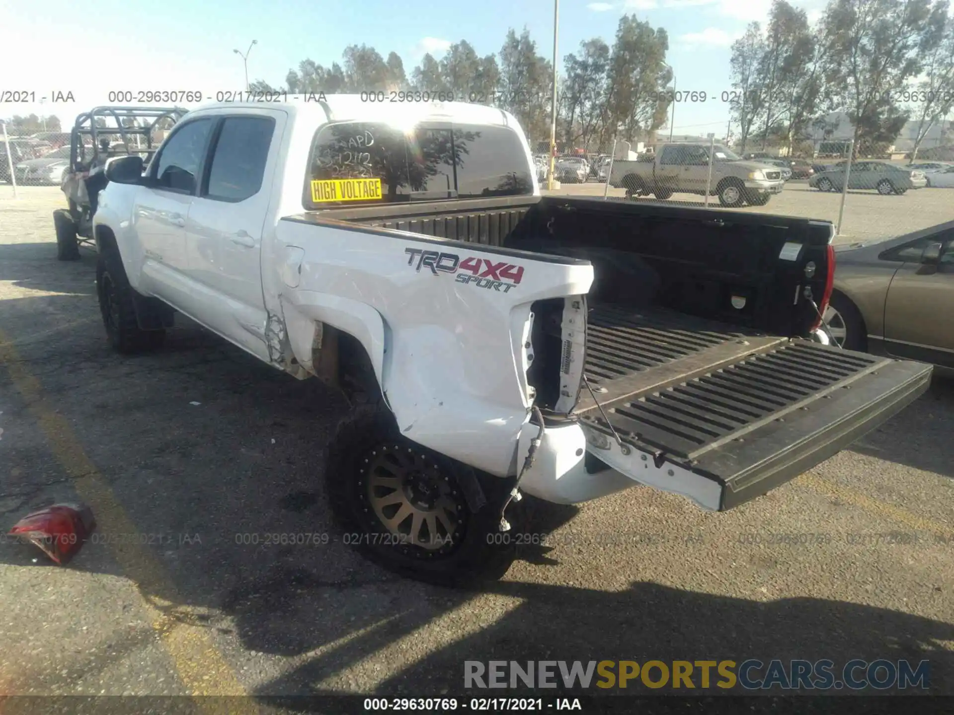 3 Photograph of a damaged car 3TMCZ5AN3KM258250 TOYOTA TACOMA 4WD 2019