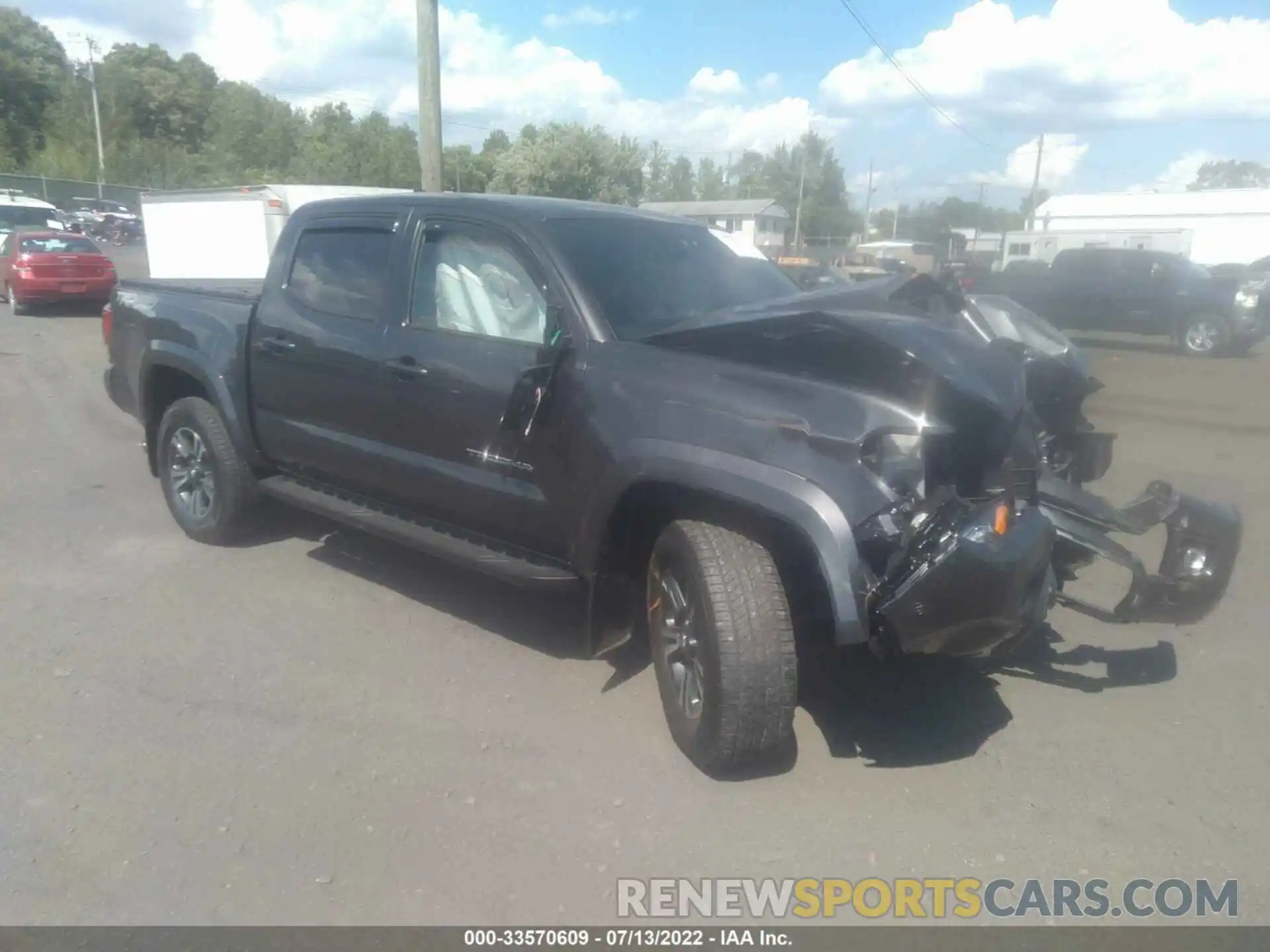 1 Photograph of a damaged car 3TMCZ5AN3KM270818 TOYOTA TACOMA 4WD 2019