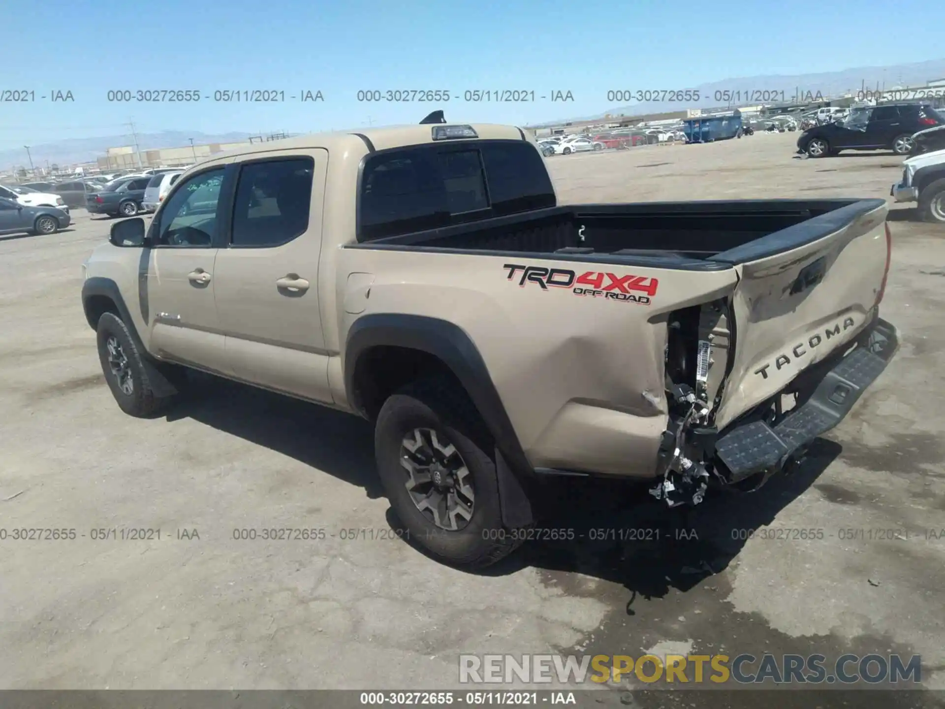 3 Photograph of a damaged car 3TMCZ5AN3KM274500 TOYOTA TACOMA 4WD 2019