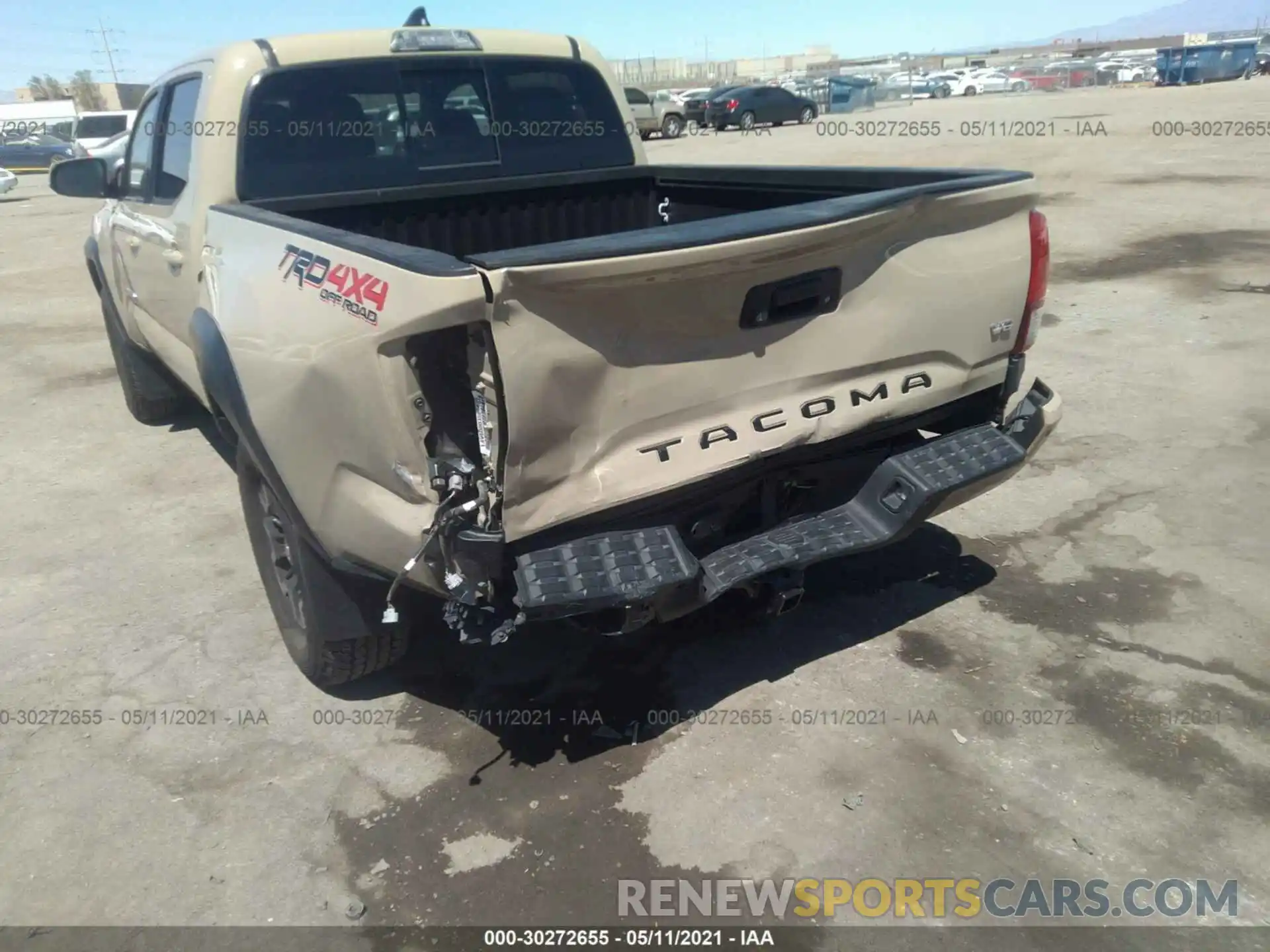 6 Photograph of a damaged car 3TMCZ5AN3KM274500 TOYOTA TACOMA 4WD 2019