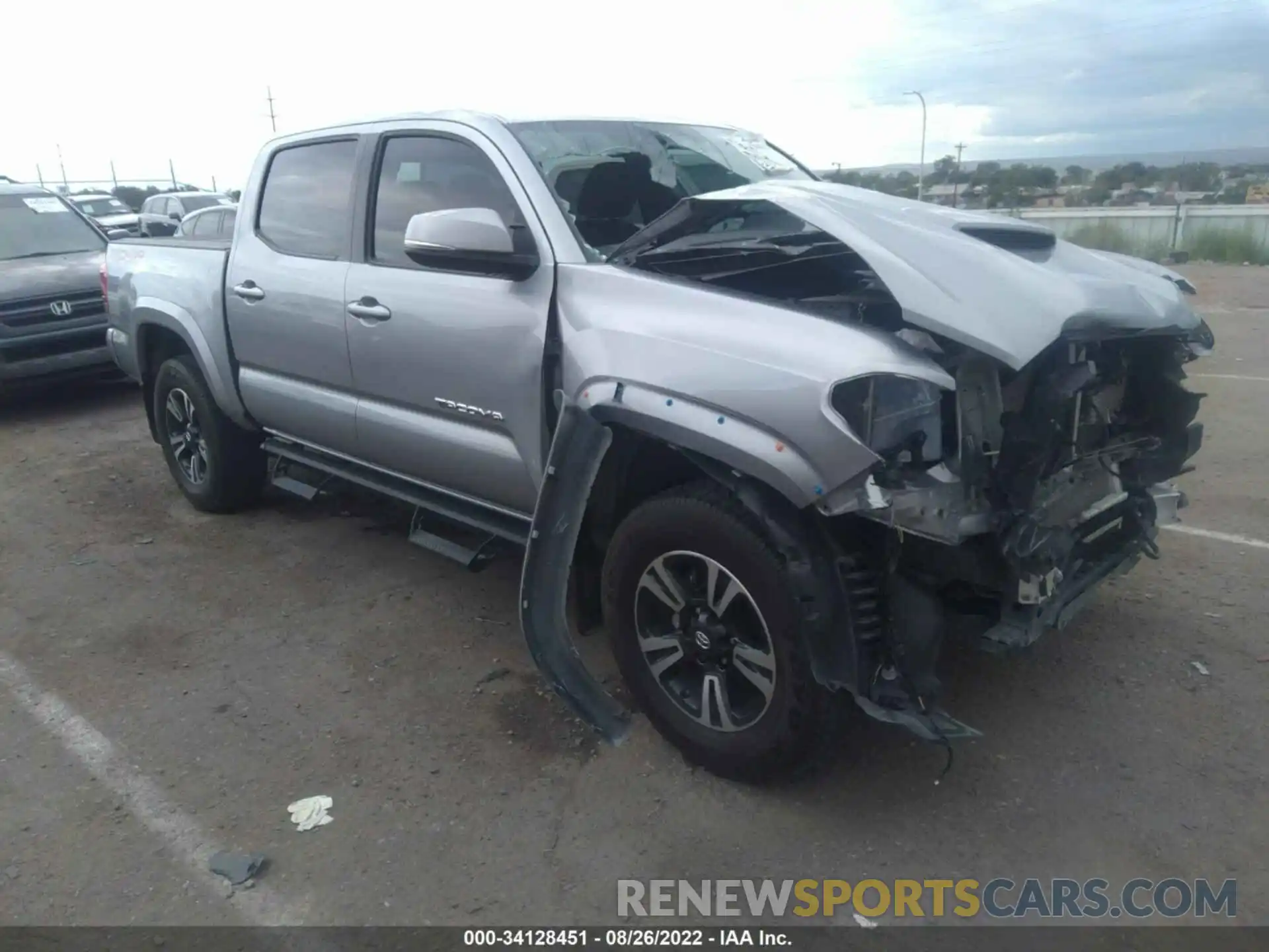 1 Photograph of a damaged car 3TMCZ5AN3KM274643 TOYOTA TACOMA 4WD 2019