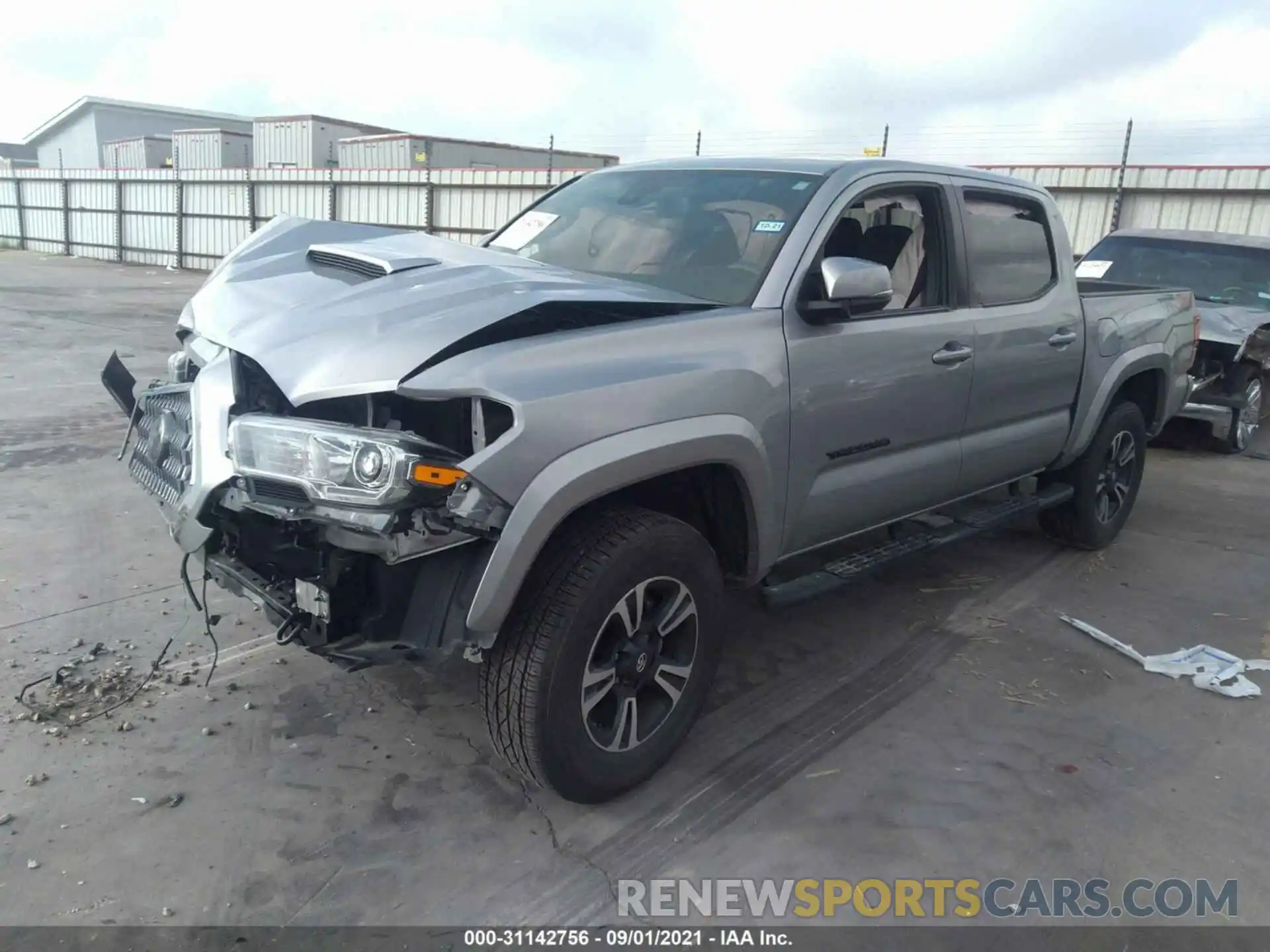 2 Photograph of a damaged car 3TMCZ5AN3KM287134 TOYOTA TACOMA 4WD 2019