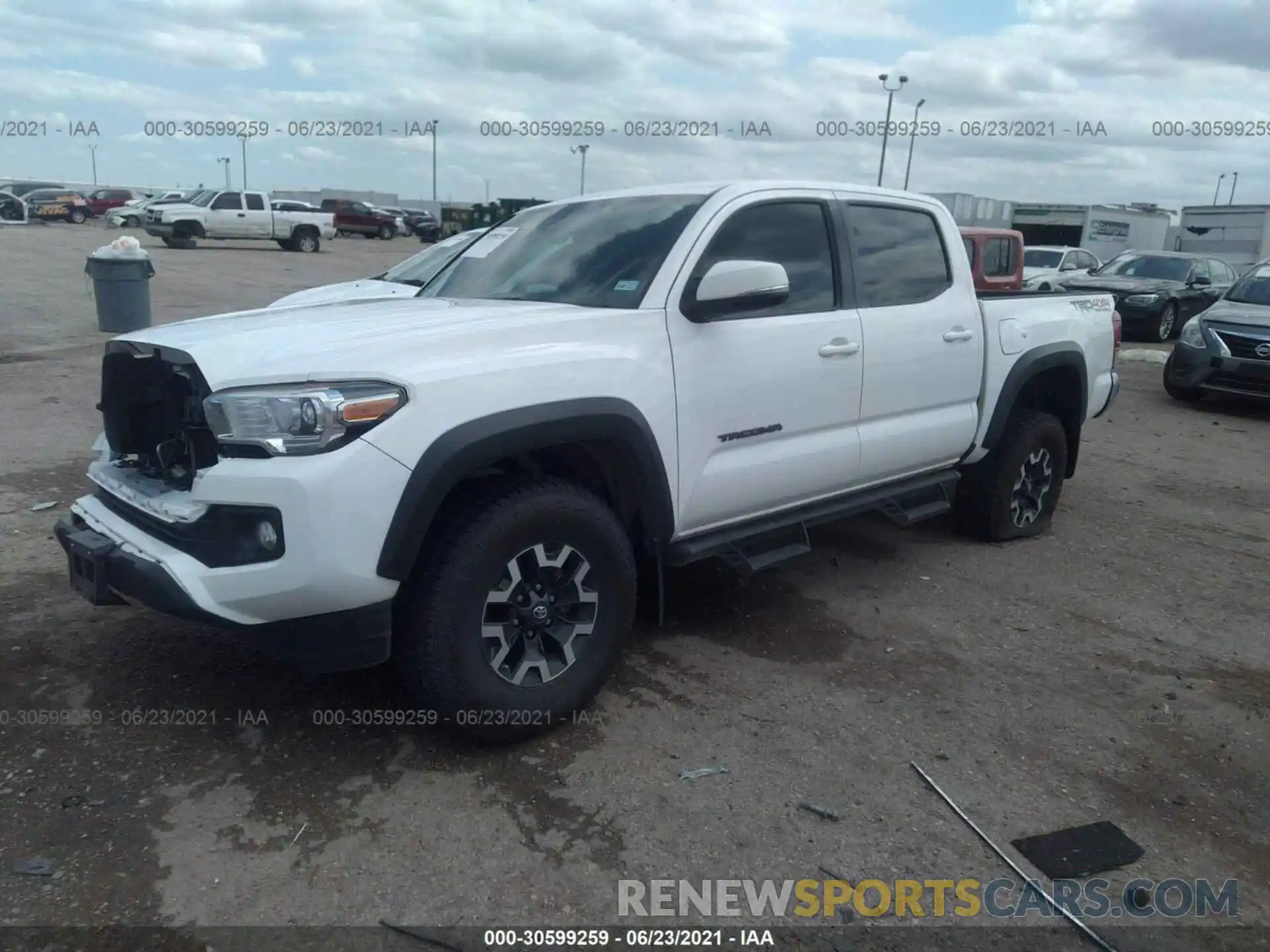 2 Photograph of a damaged car 3TMCZ5AN4KM191965 TOYOTA TACOMA 4WD 2019