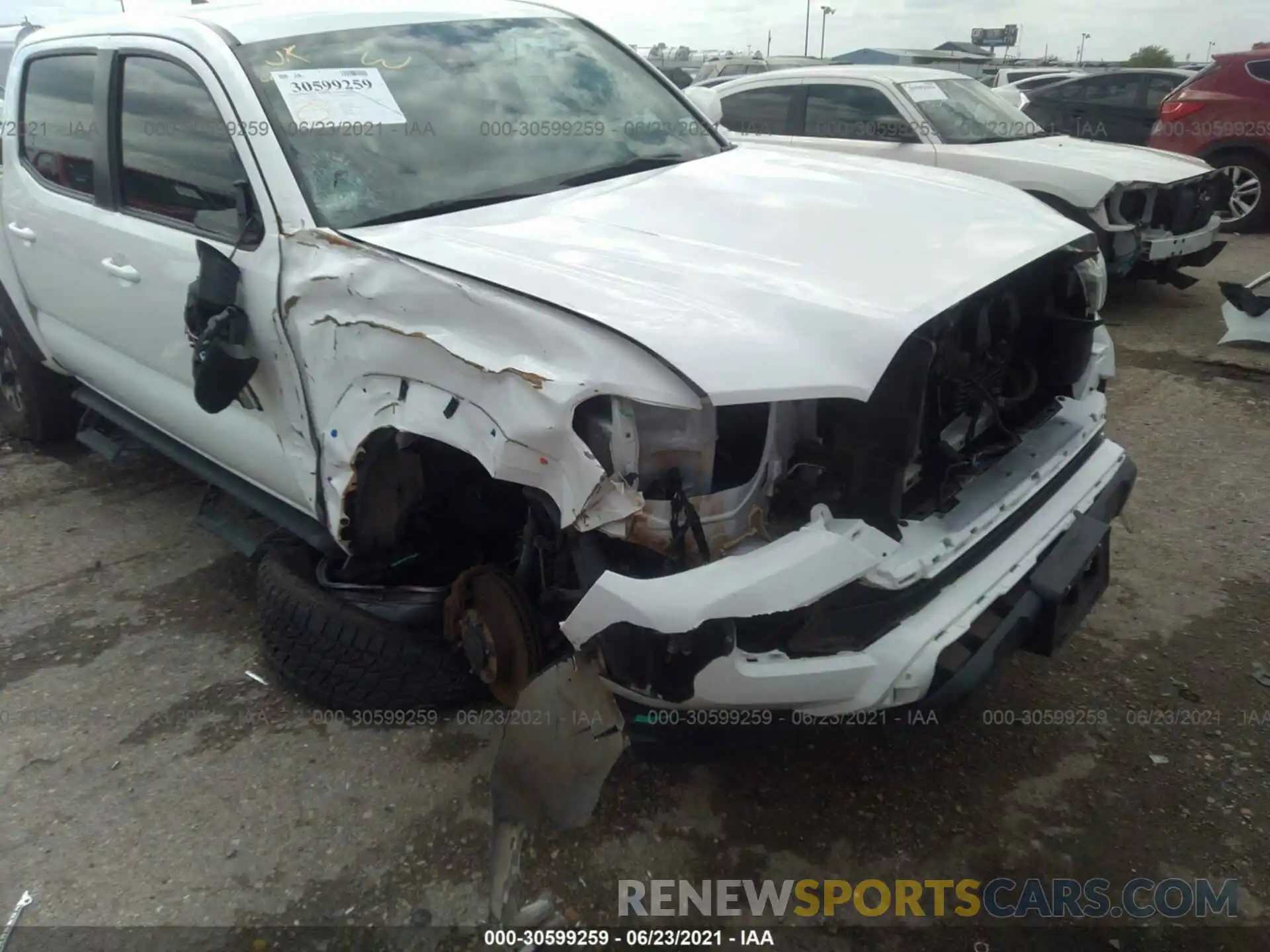 6 Photograph of a damaged car 3TMCZ5AN4KM191965 TOYOTA TACOMA 4WD 2019