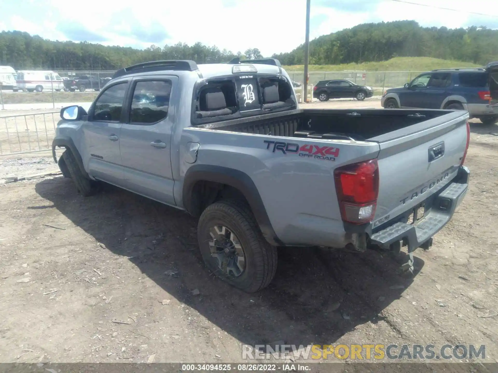 3 Photograph of a damaged car 3TMCZ5AN4KM203502 TOYOTA TACOMA 4WD 2019