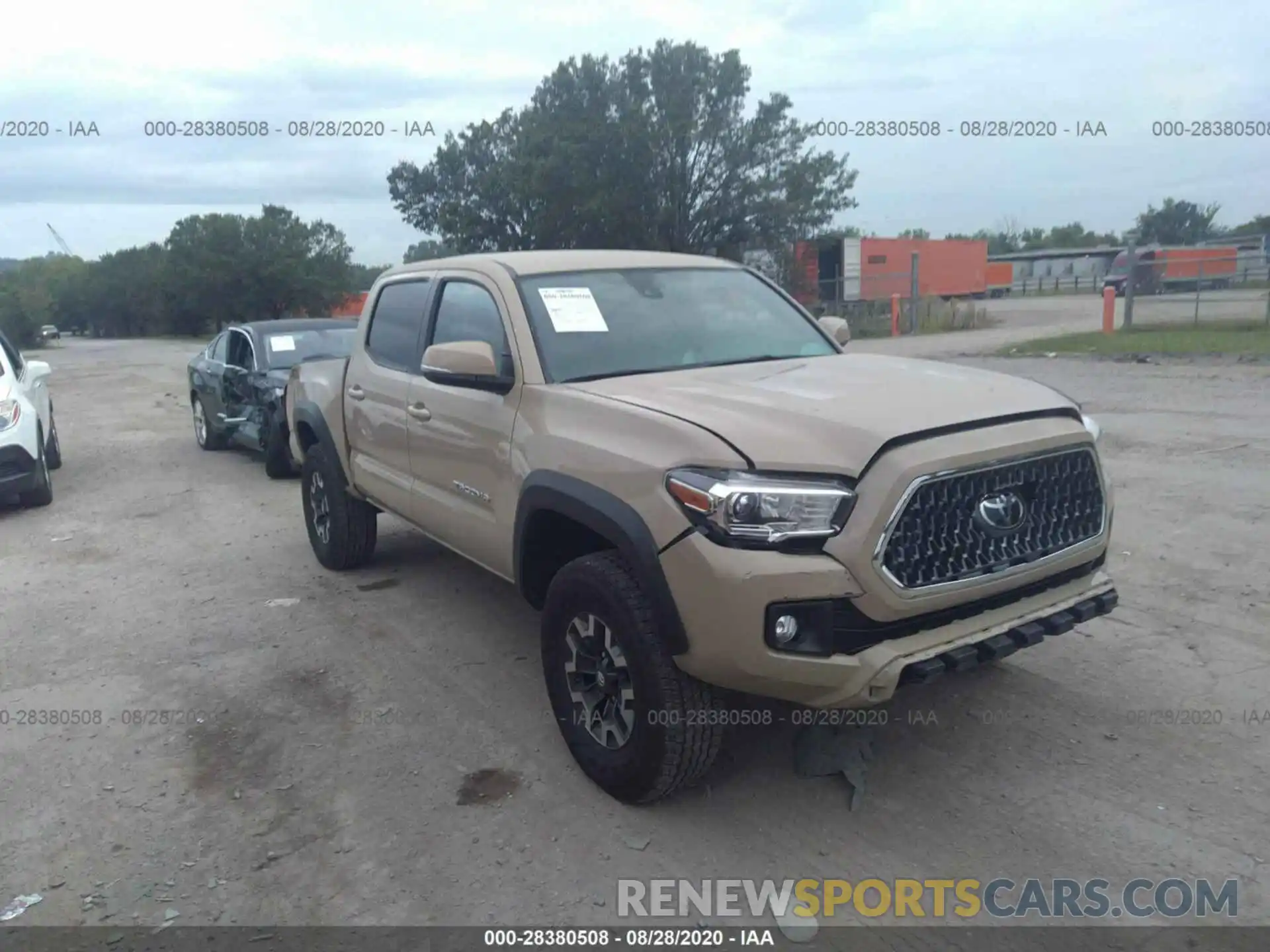 1 Photograph of a damaged car 3TMCZ5AN4KM216976 TOYOTA TACOMA 4WD 2019