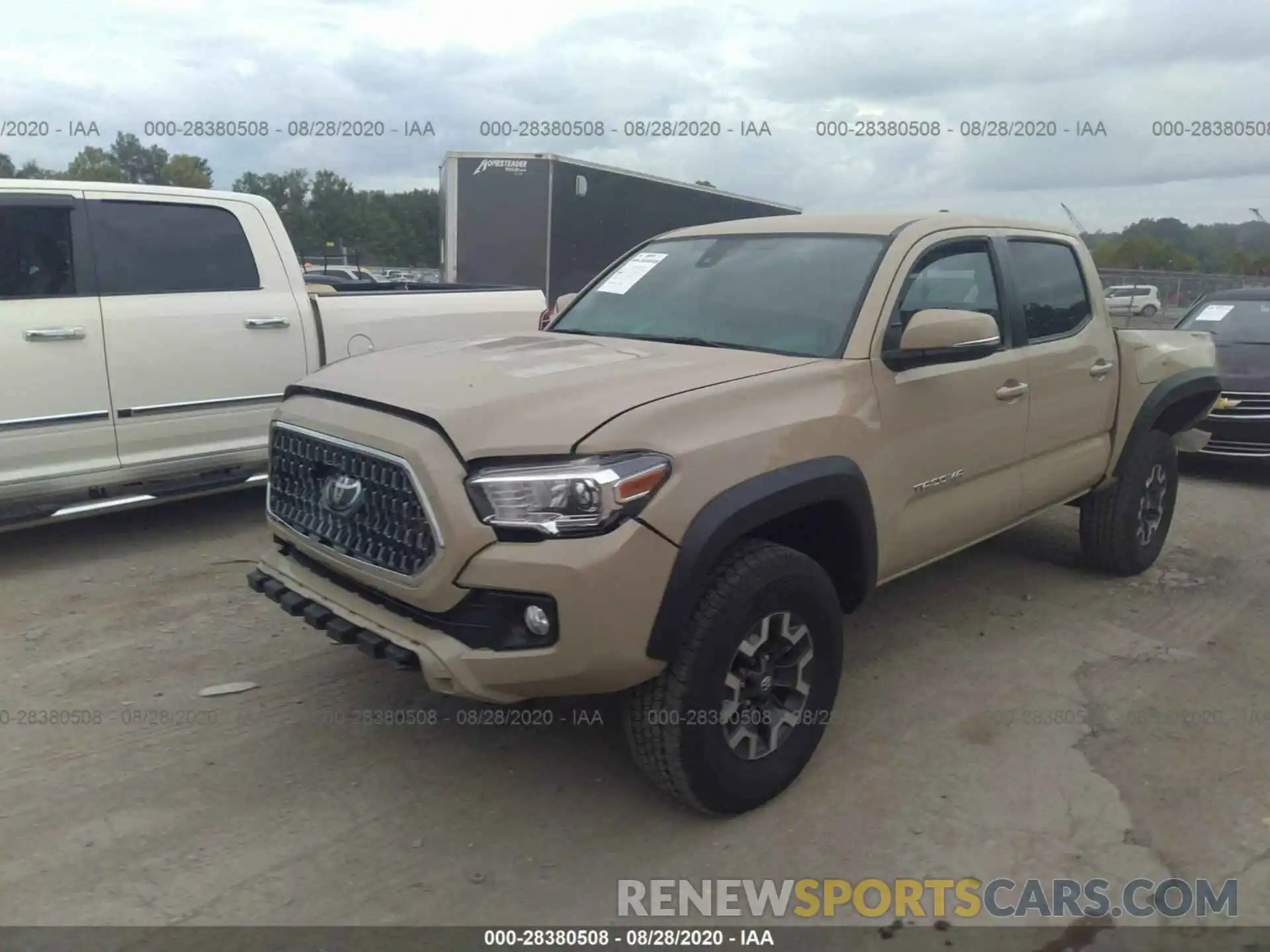 2 Photograph of a damaged car 3TMCZ5AN4KM216976 TOYOTA TACOMA 4WD 2019