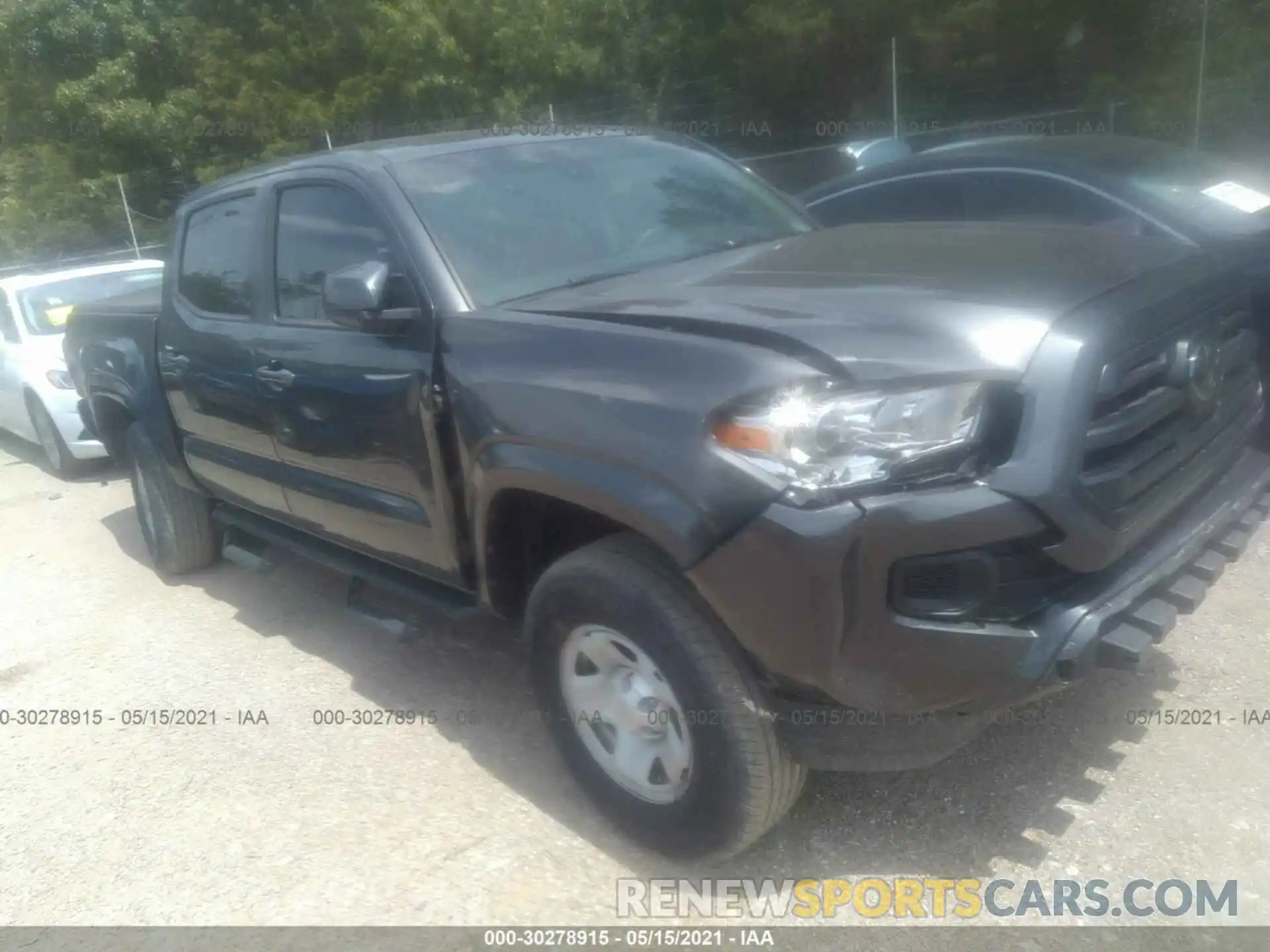 1 Photograph of a damaged car 3TMCZ5AN4KM219215 TOYOTA TACOMA 4WD 2019