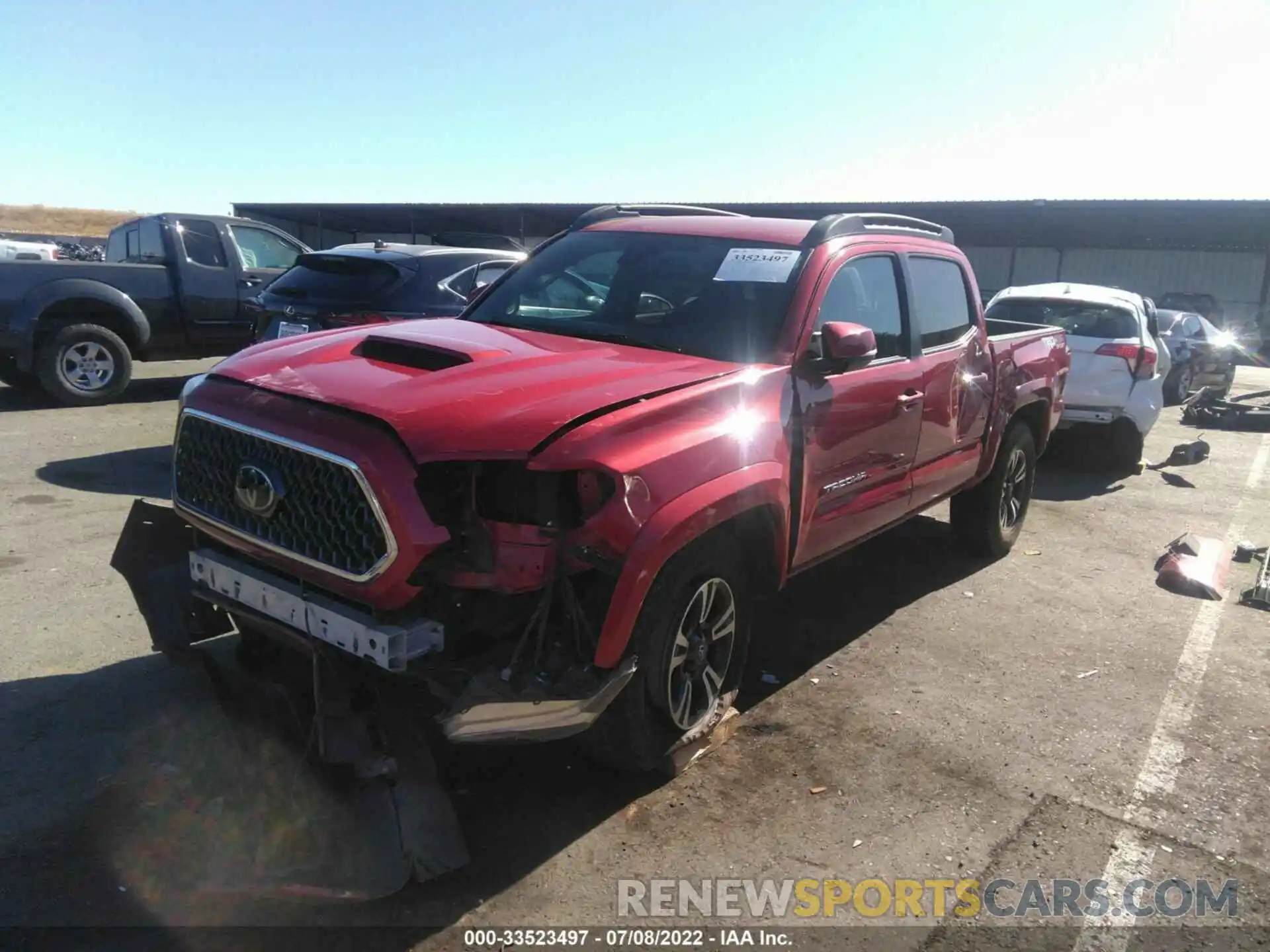 2 Photograph of a damaged car 3TMCZ5AN4KM223488 TOYOTA TACOMA 4WD 2019