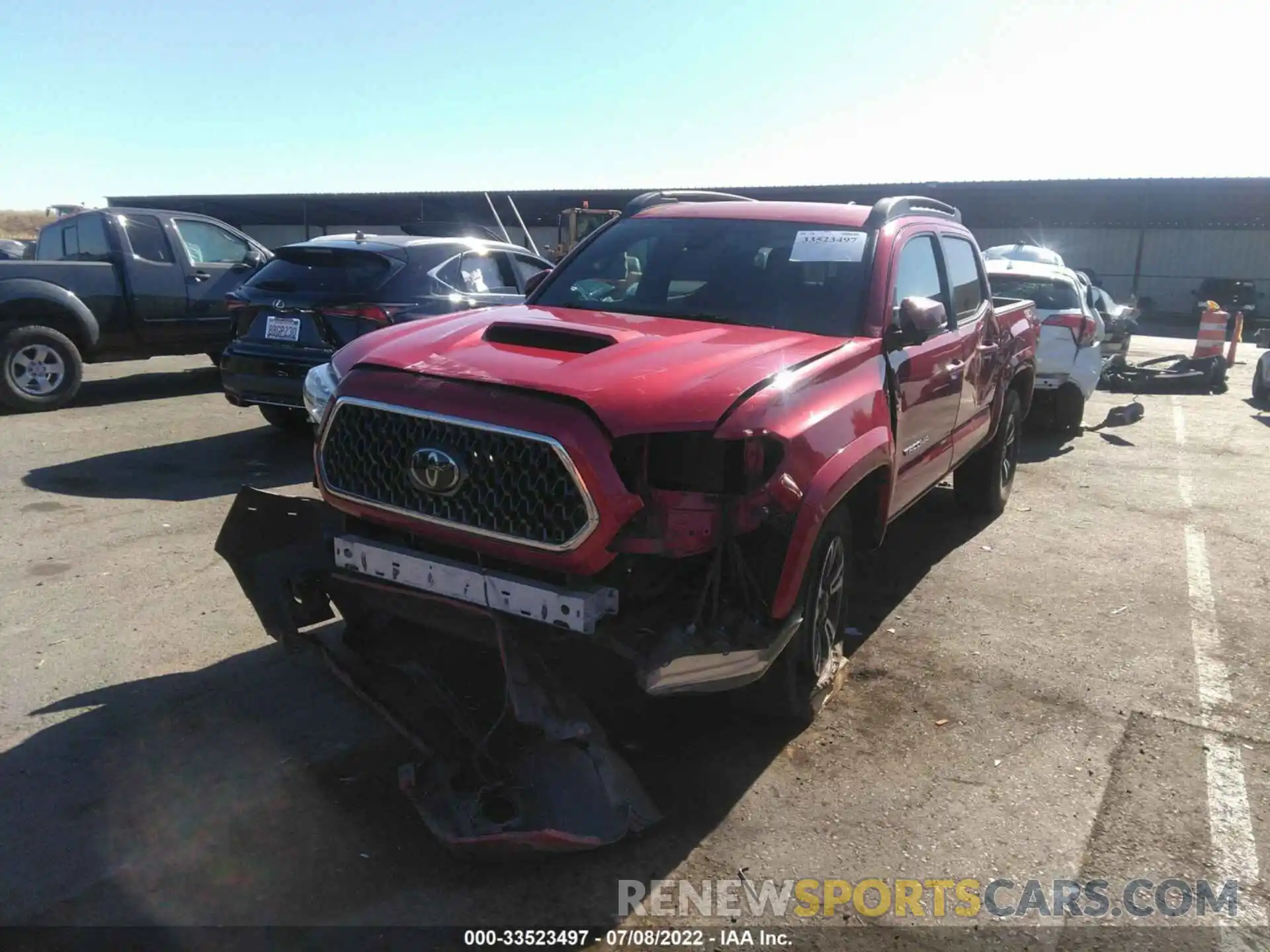 6 Photograph of a damaged car 3TMCZ5AN4KM223488 TOYOTA TACOMA 4WD 2019