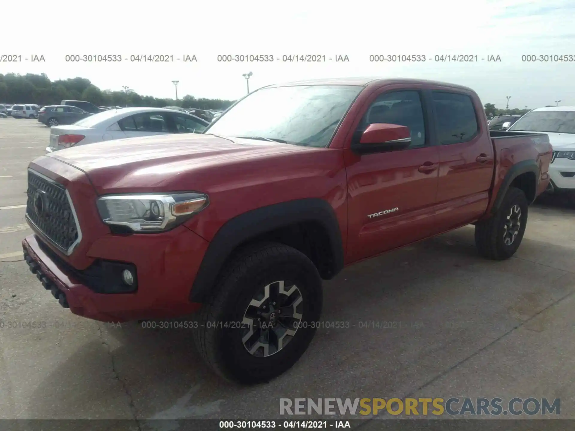 2 Photograph of a damaged car 3TMCZ5AN4KM223829 TOYOTA TACOMA 4WD 2019