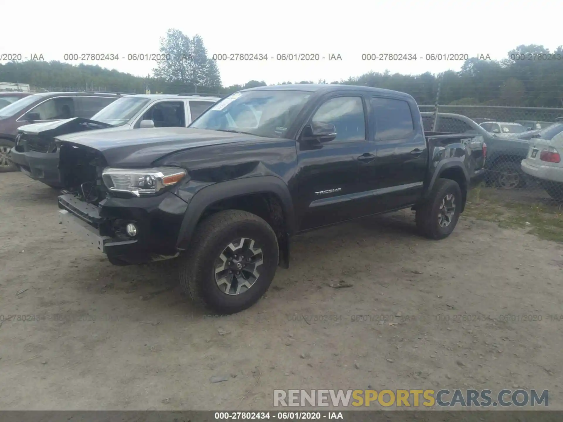 2 Фотография поврежденного автомобиля 3TMCZ5AN4KM229582 TOYOTA TACOMA 4WD 2019