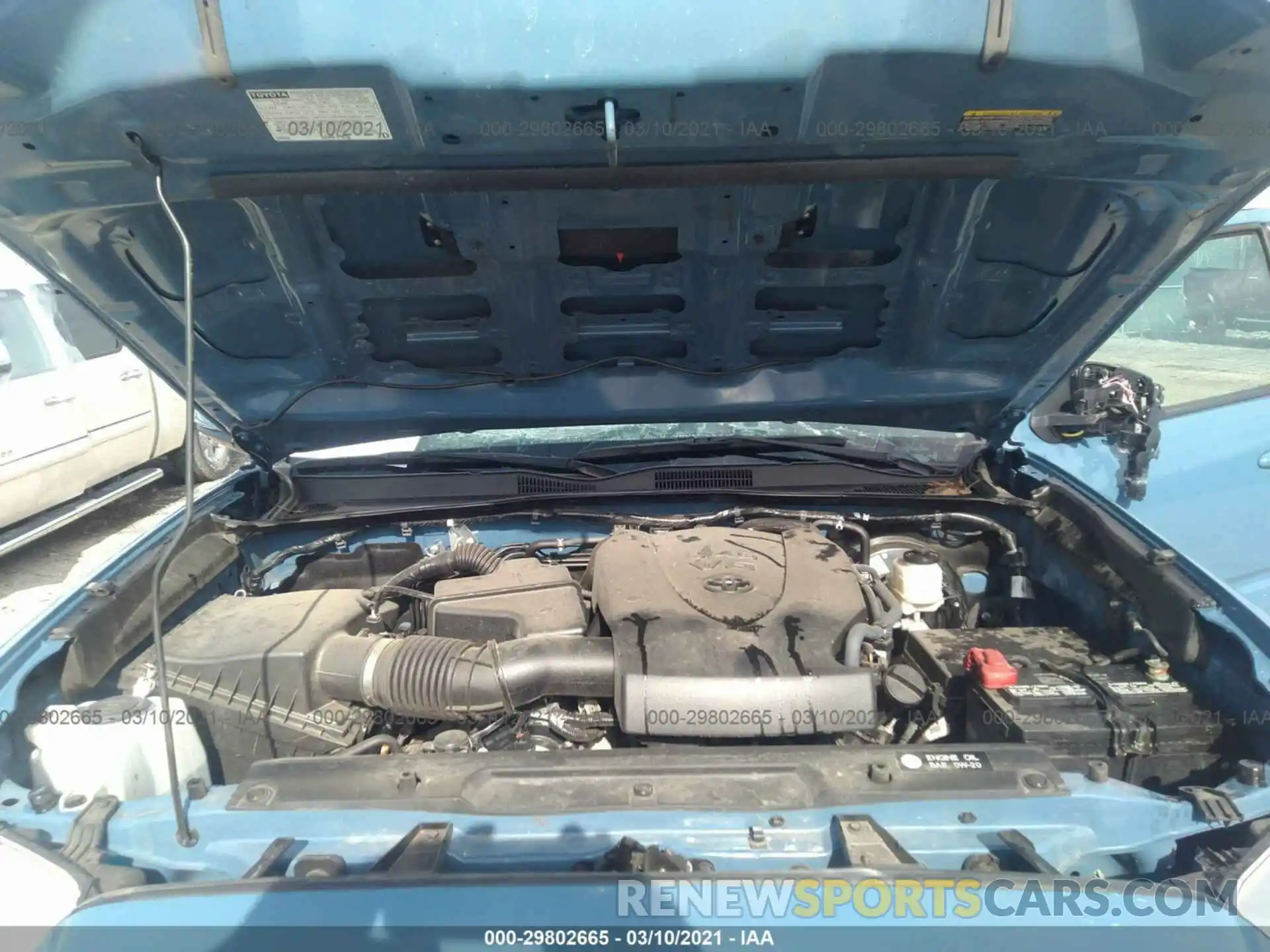 10 Фотография поврежденного автомобиля 3TMCZ5AN4KM234135 TOYOTA TACOMA 4WD 2019